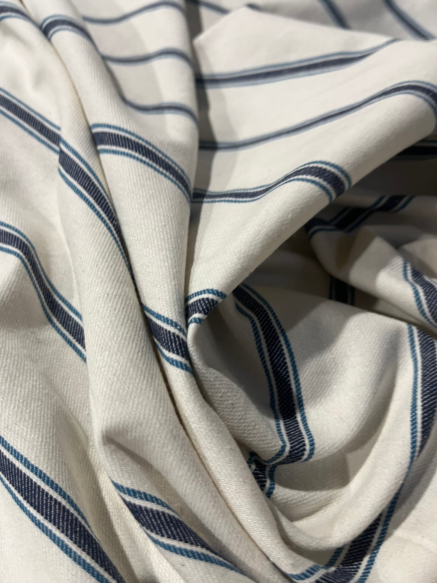 RAOUL 002 coloured denim stripe swhite/indigo