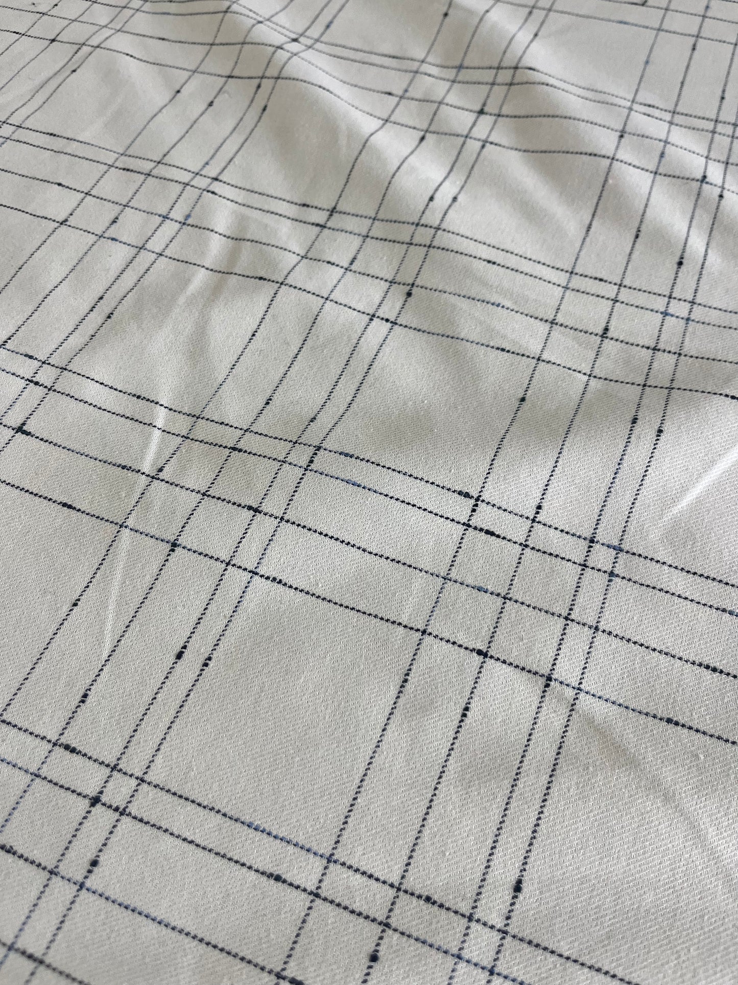 RAOUL 003 coloured denim check with slubs