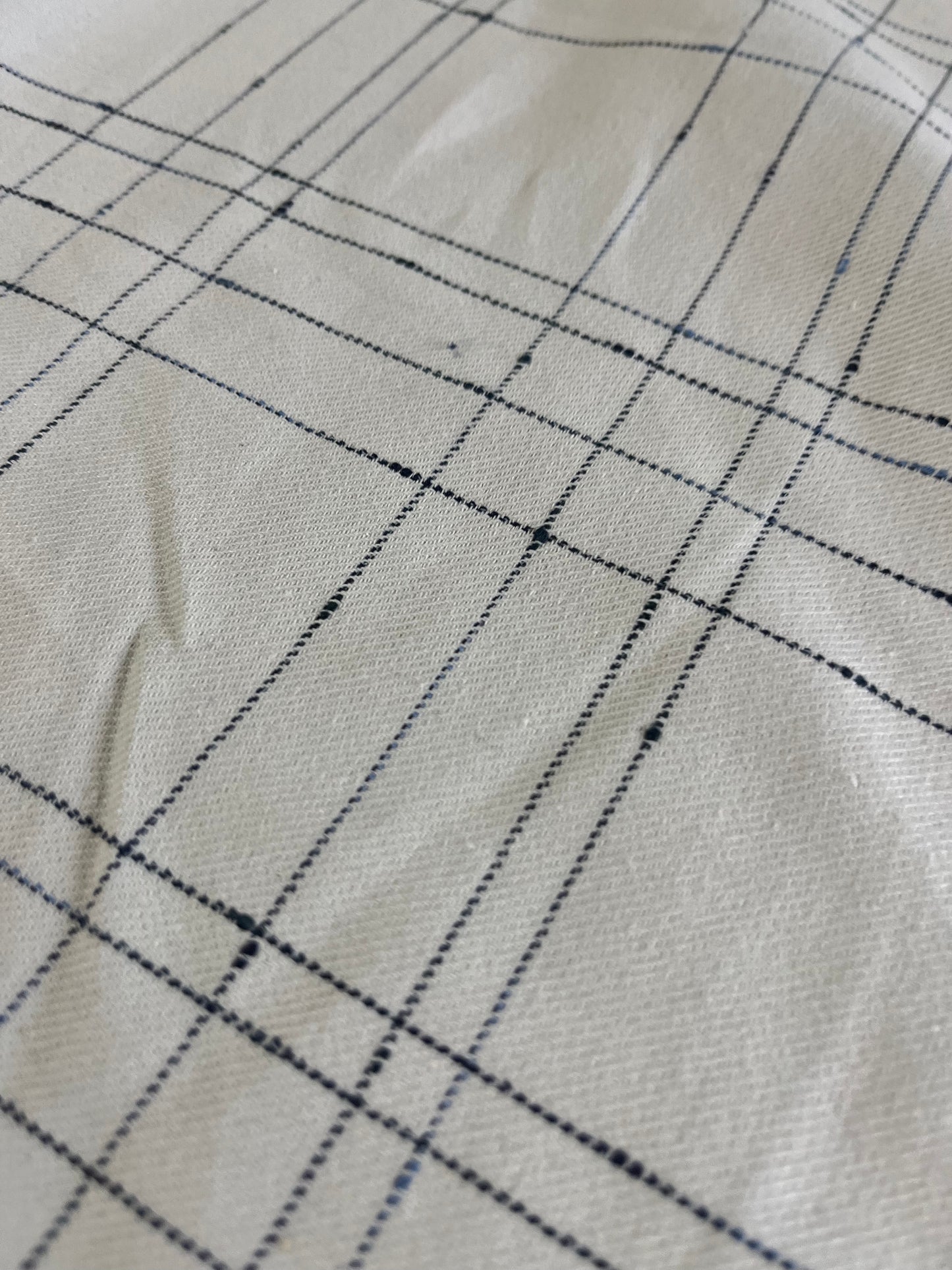 RAOUL 003 coloured denim check with slubs