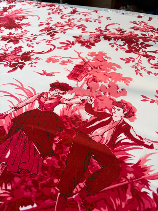 MAXIME 020 heavy satin red