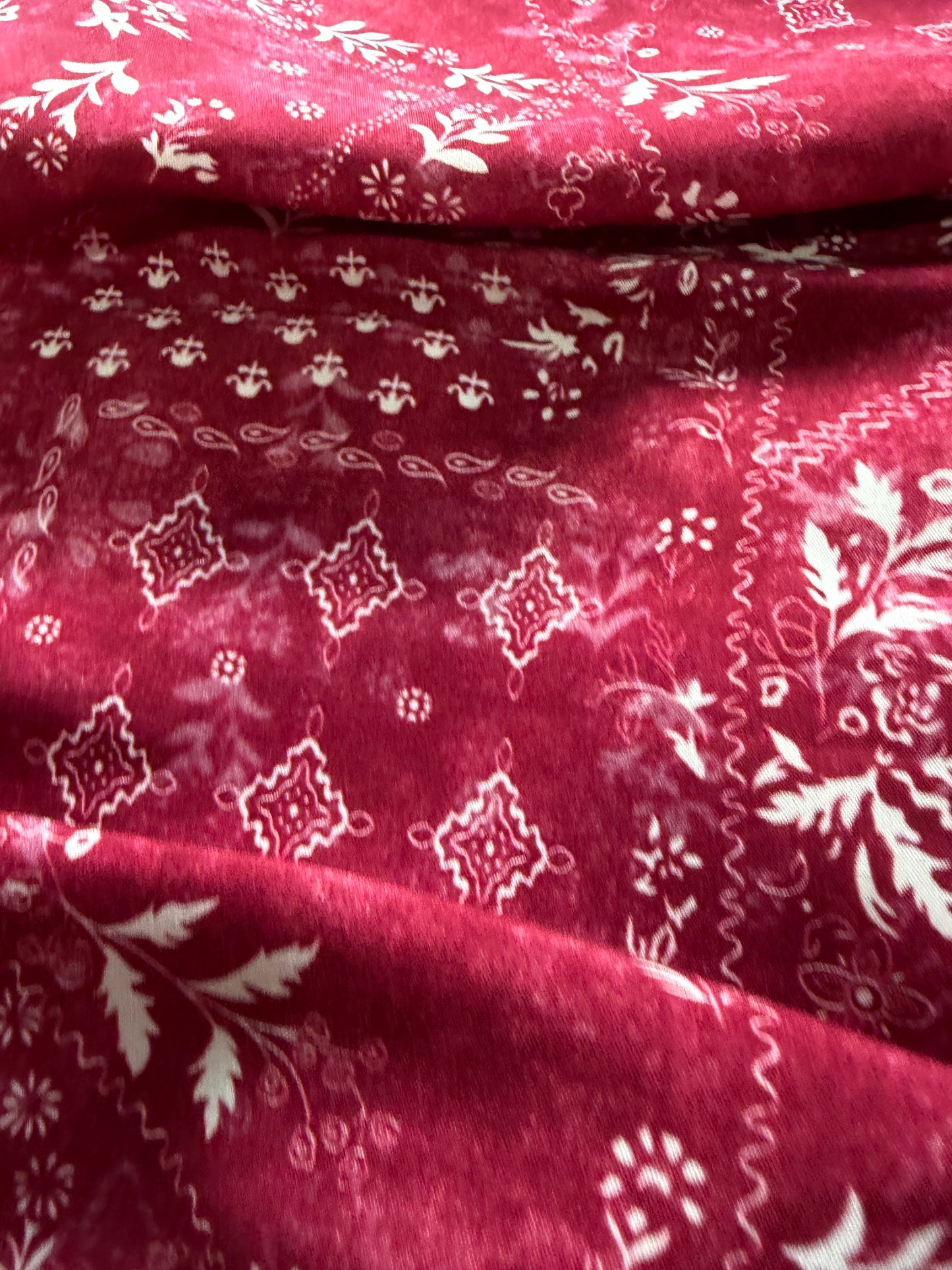 APU 015 cherry floral cotton voile