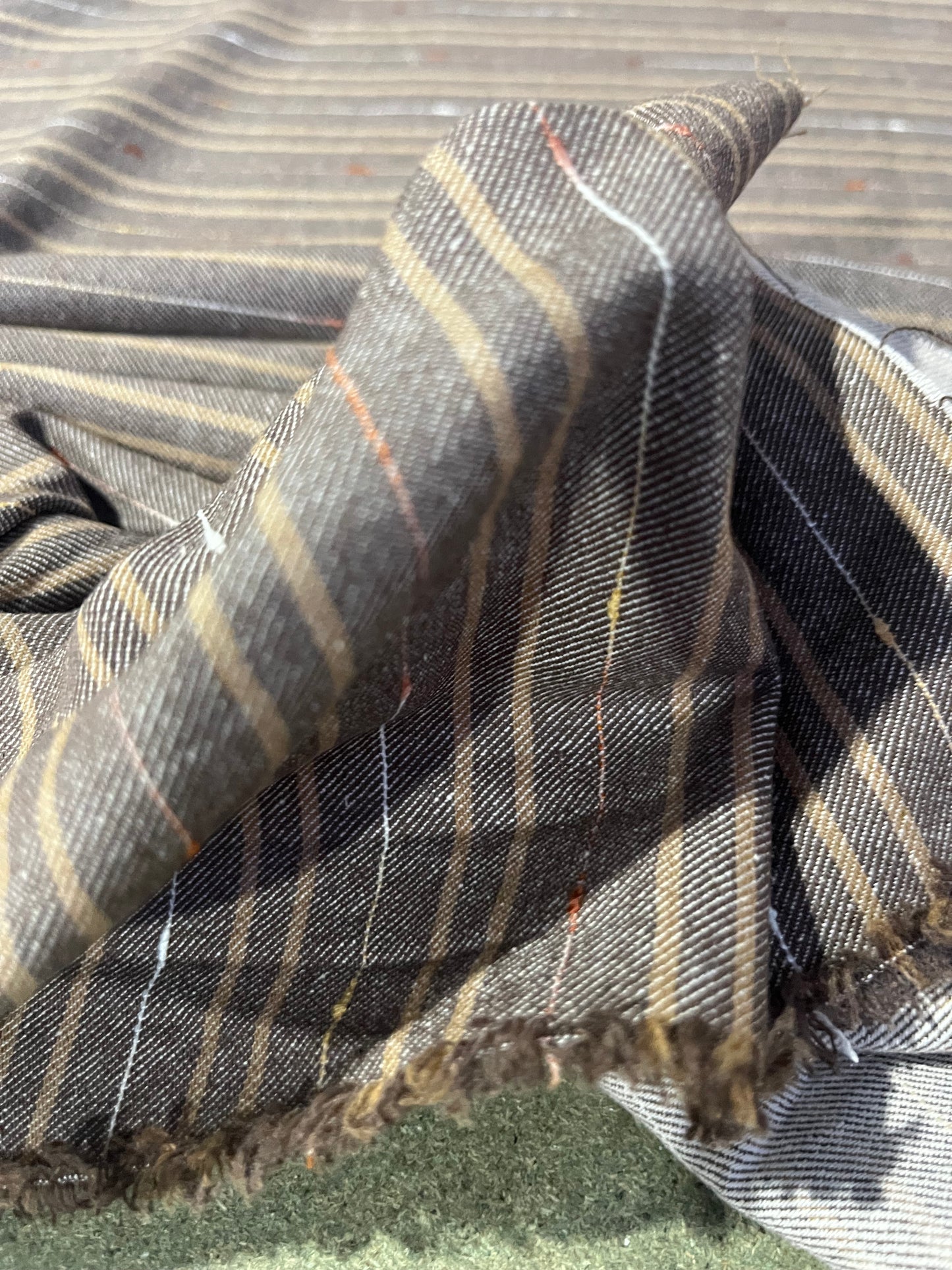 RAOUL 010 coloured denim stripe brown/sand