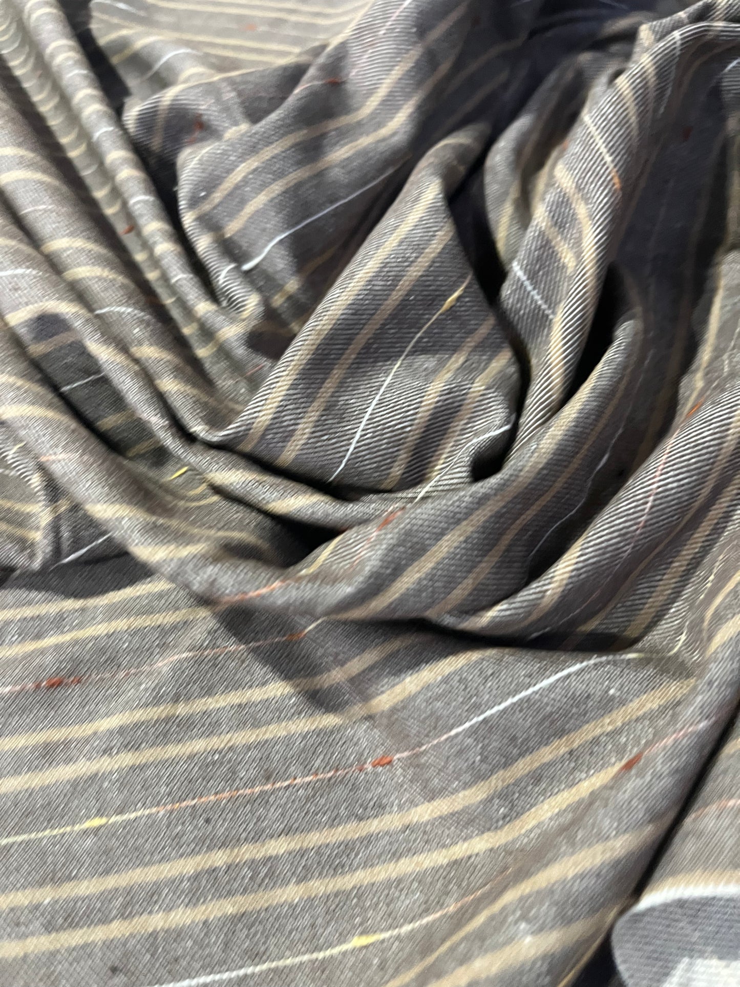 RAOUL 010 coloured denim stripe brown/sand