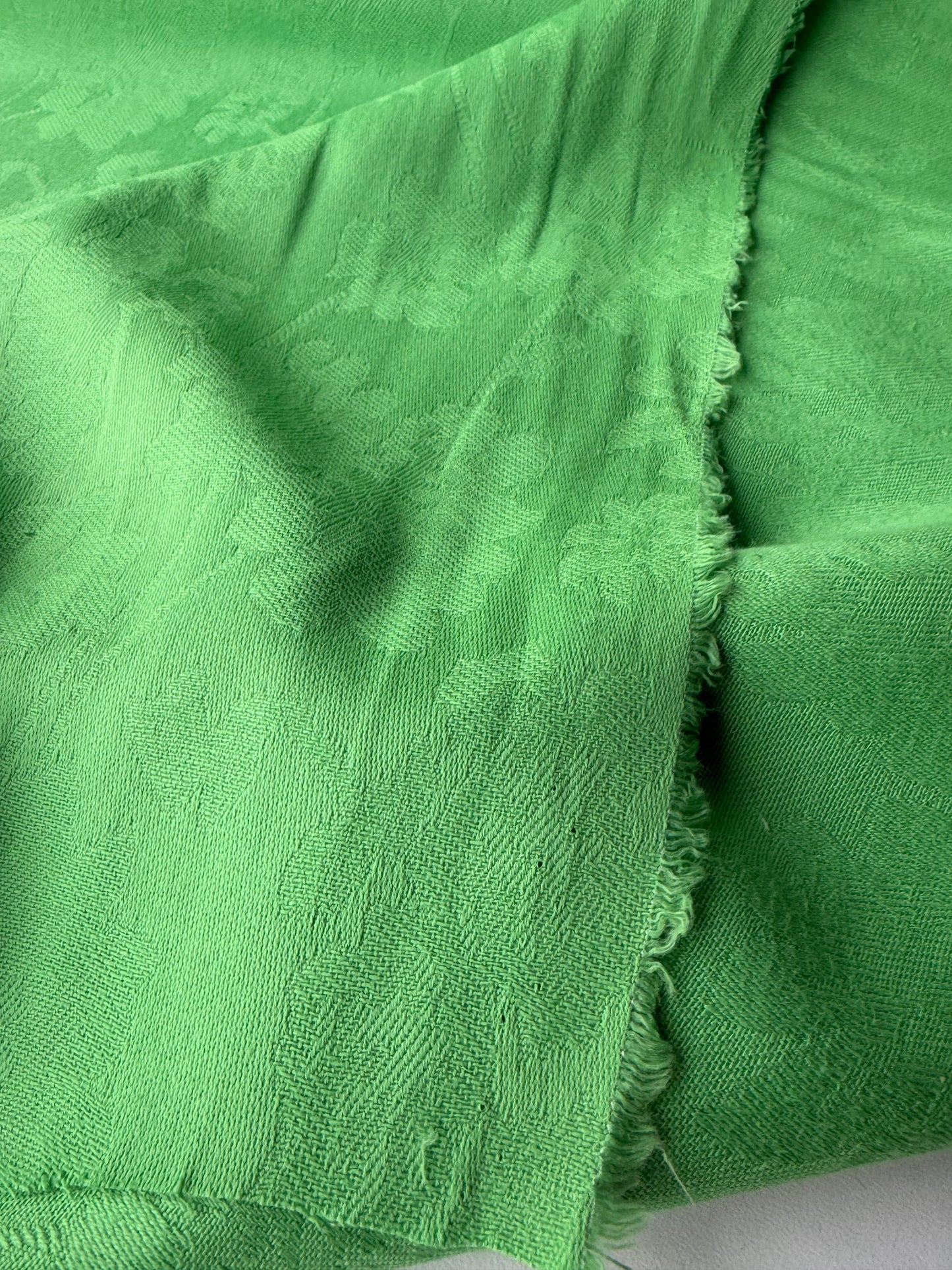 AMBRE 005 cotton jacquard apple green