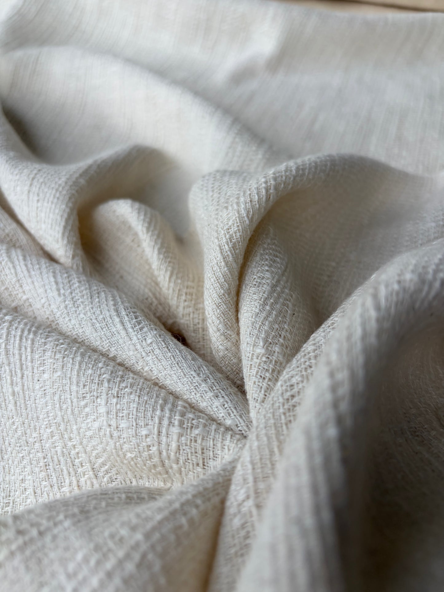 AMBRE 014 cotton tweed ecru