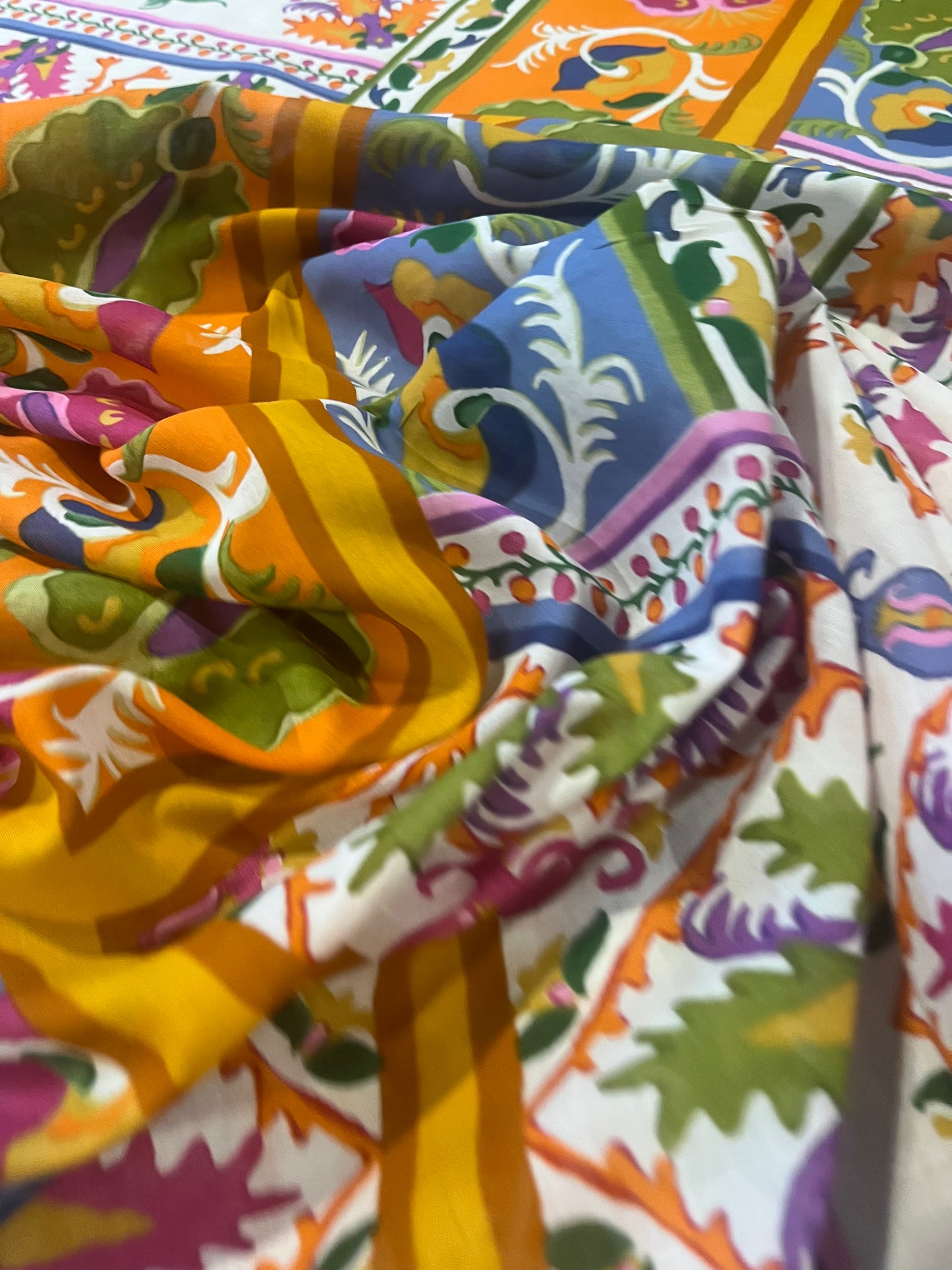 Mattia 1030 cotton voile foulard style print