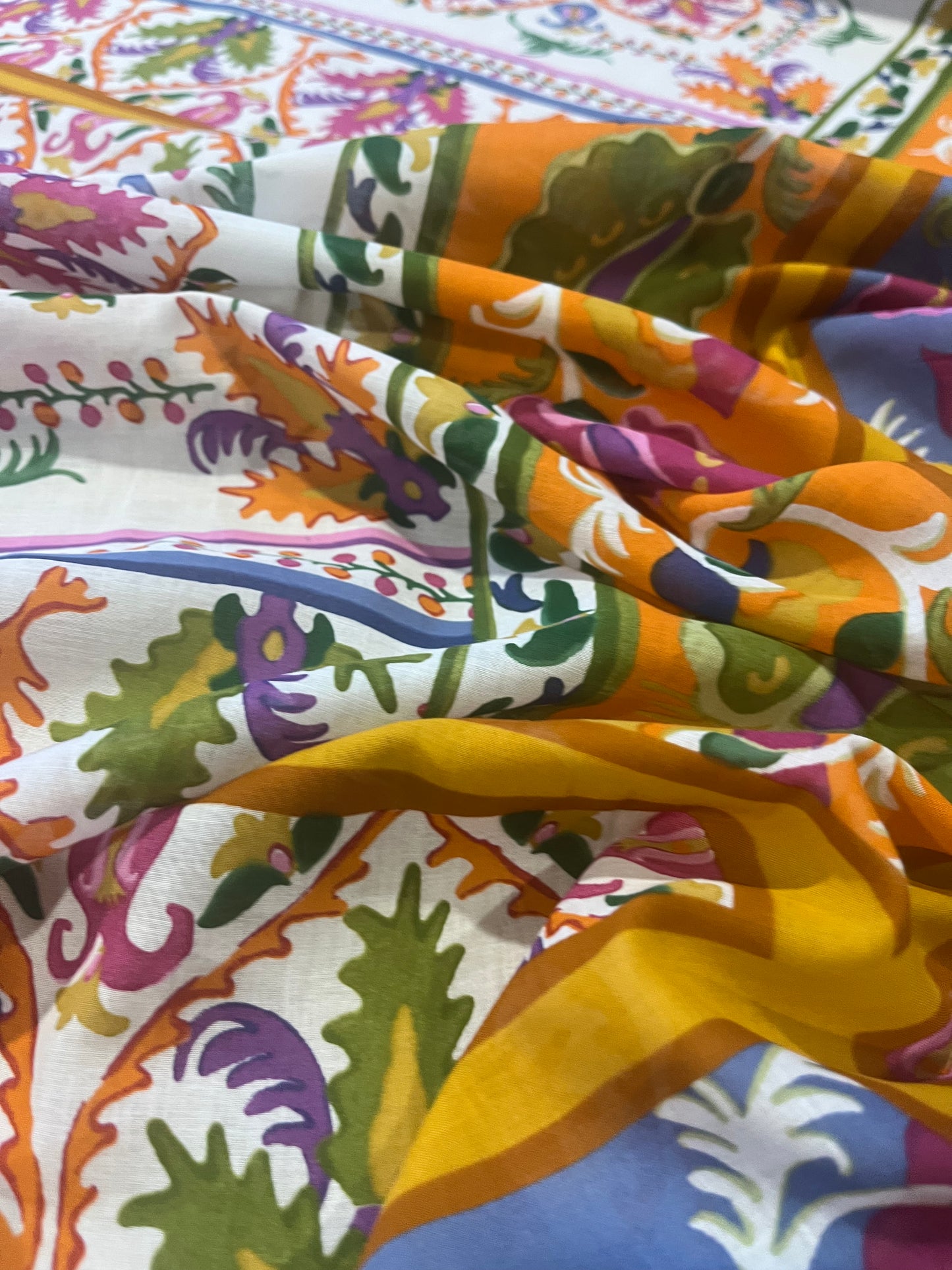 Mattia 1030 cotton voile foulard style print