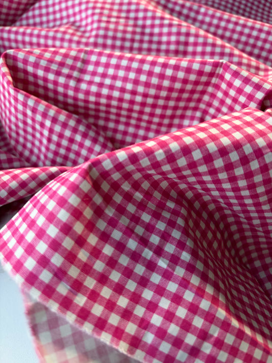 ANDREA 013 cotton poplin "the pink vichy edit"