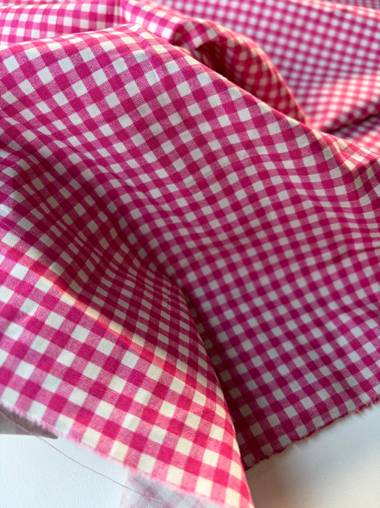 ANDREA 013 cotton poplin "the pink vichy edit"