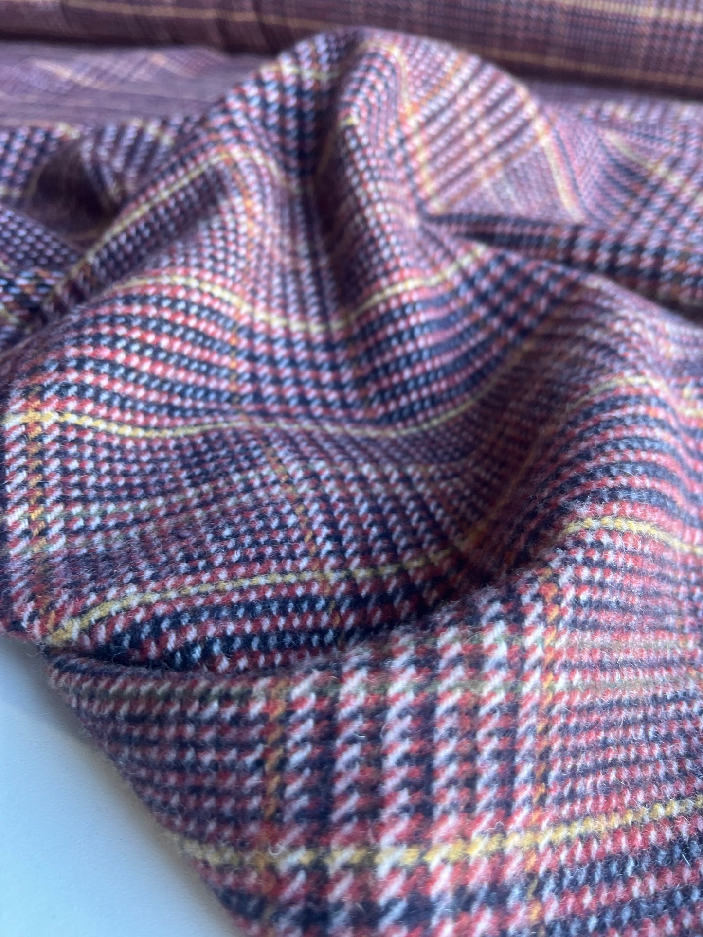 TANIA 008 wool check brown/camel