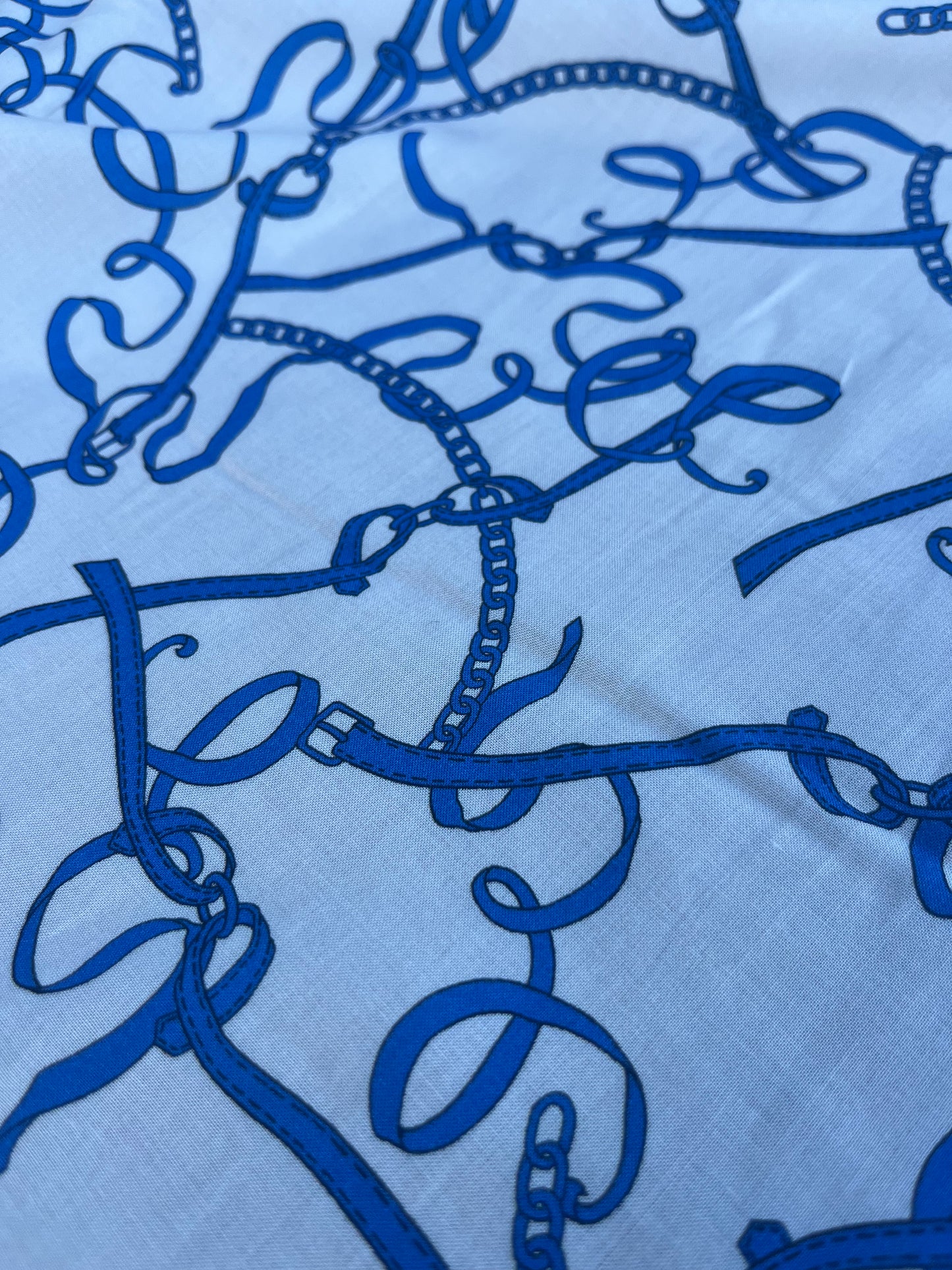 RW 079 viscose satin chains cobalt