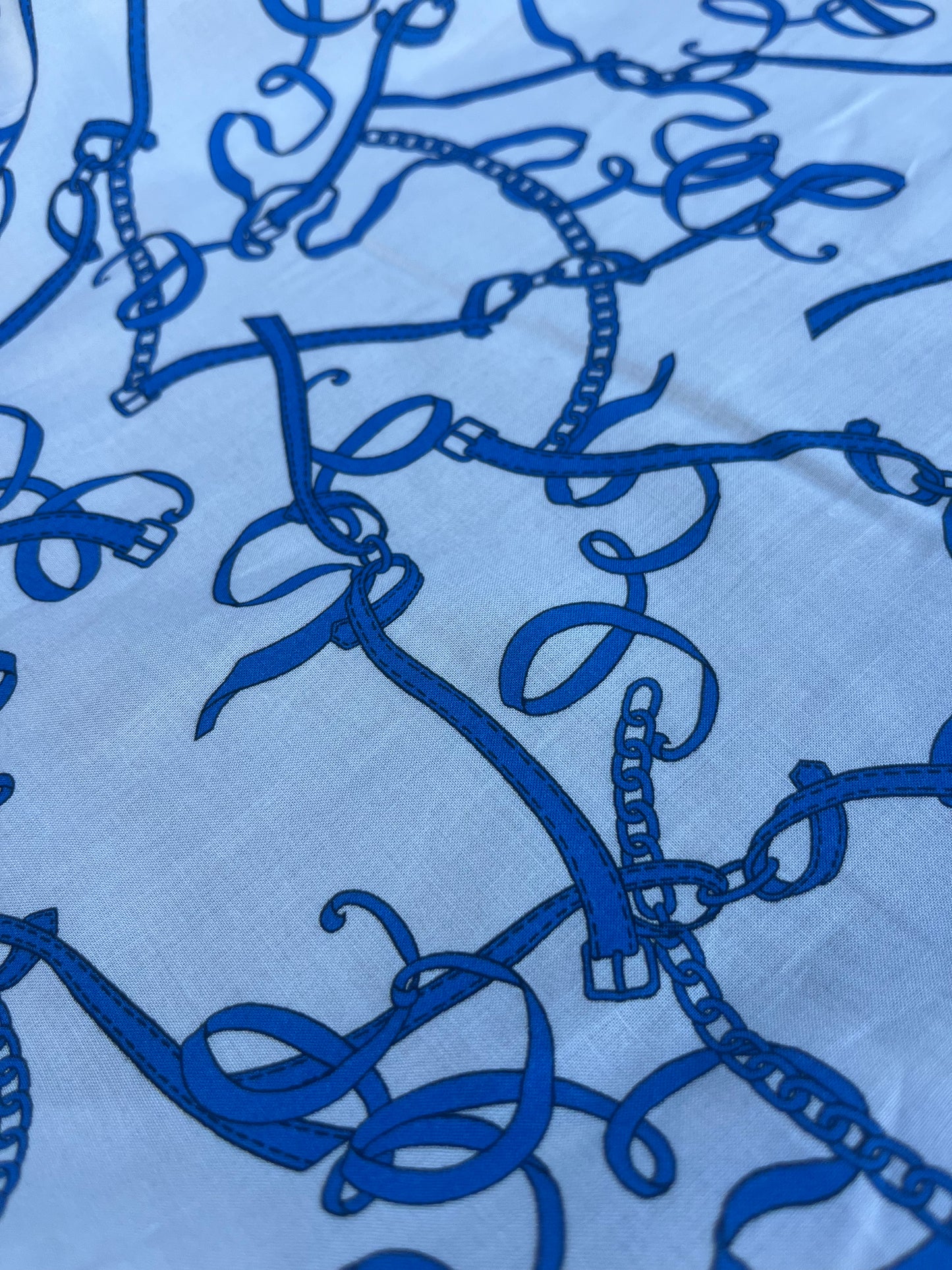 RW 079 viscose satin chains cobalt
