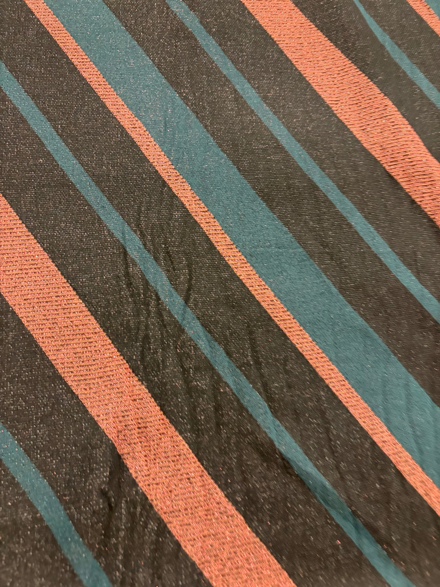 PIPO 032 lurex jersey jacquard diagonal stripes