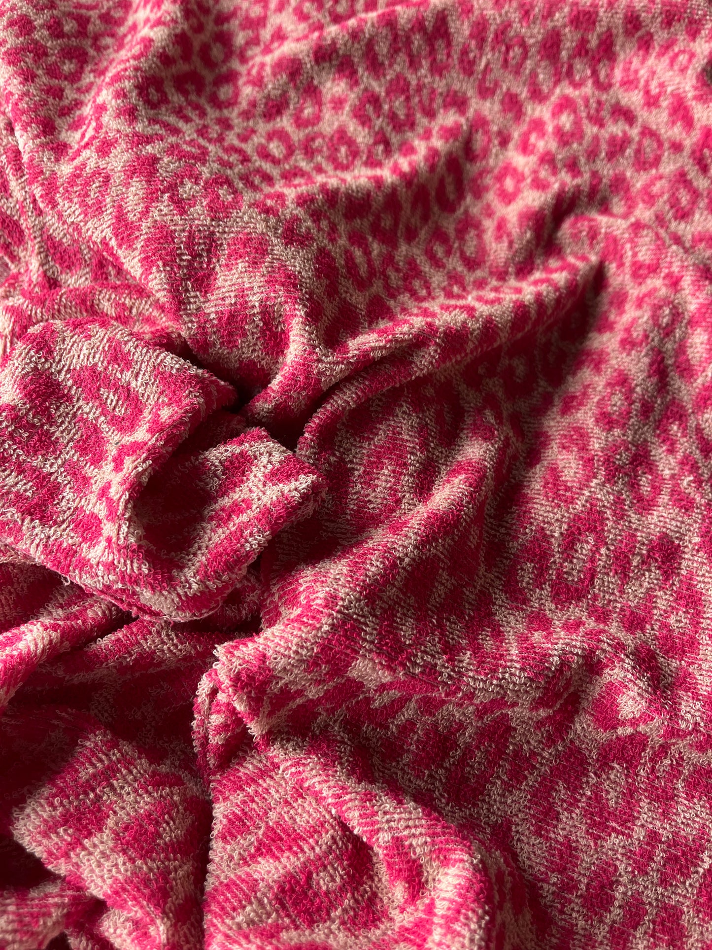 CELIA 007 jersey jacquard leopard pink ecru