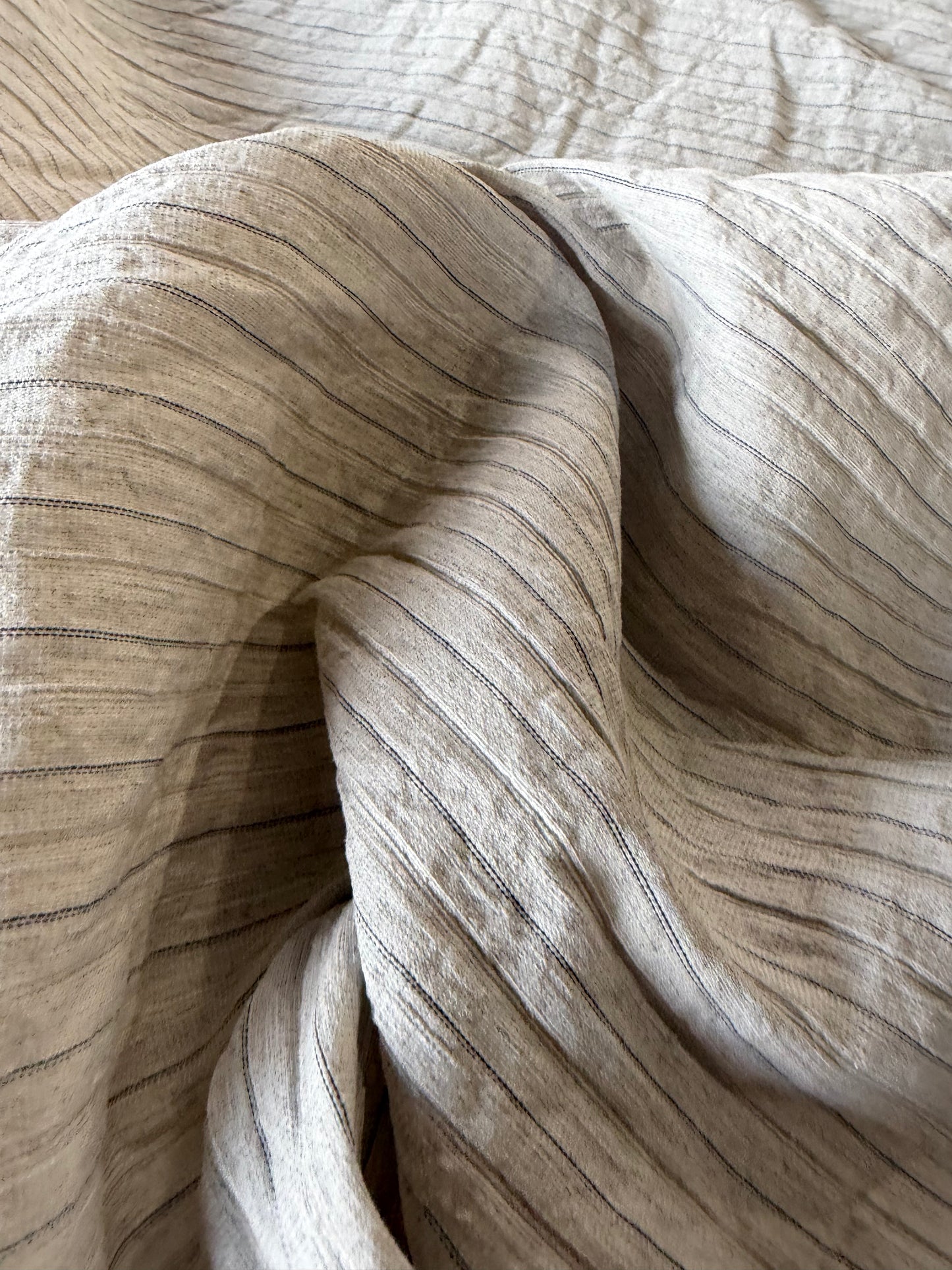 PC AL 009 cotton/linen bengaline stripes naturel