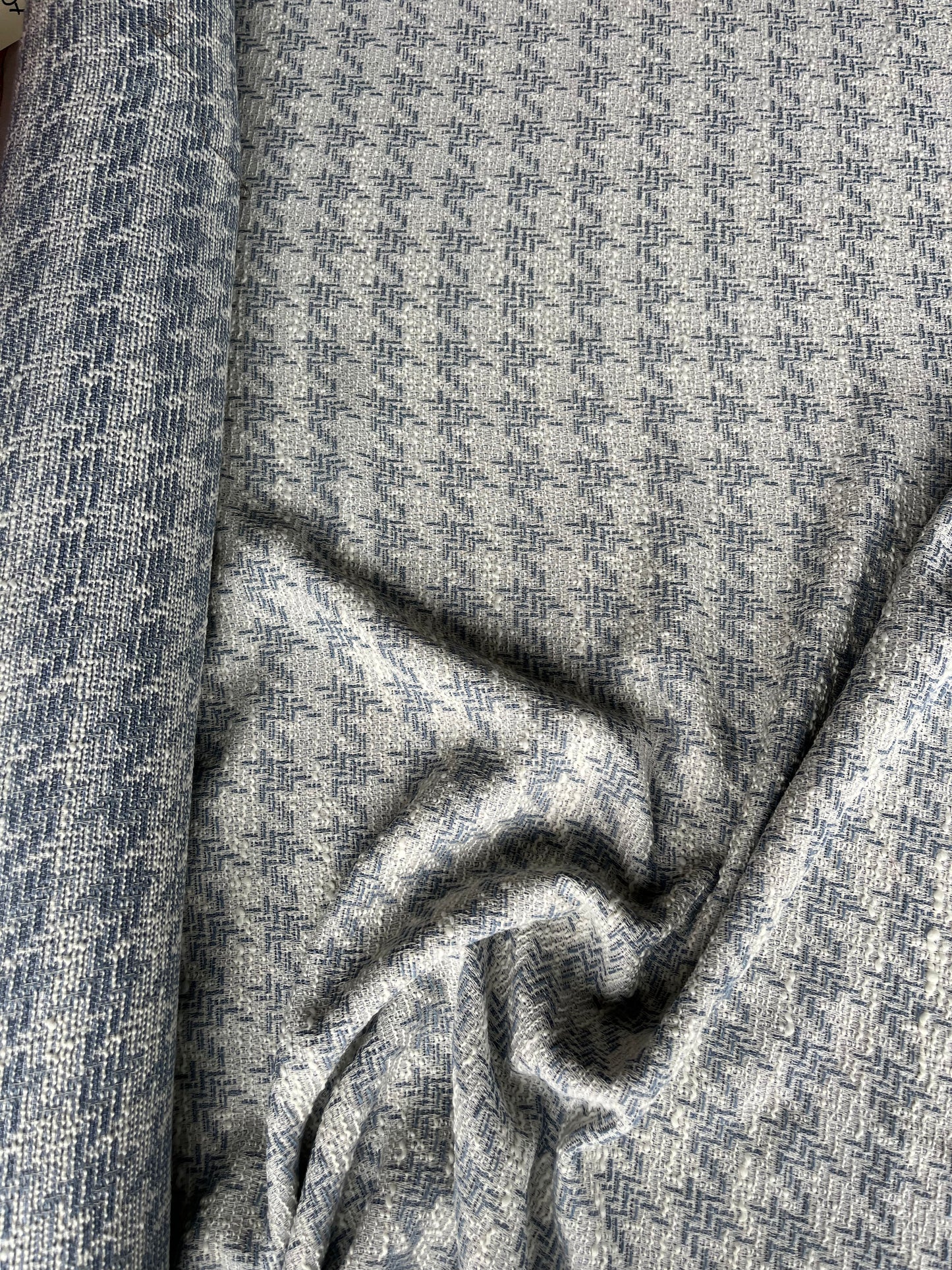 CELIA 001 pied de coq light bluee ecruy