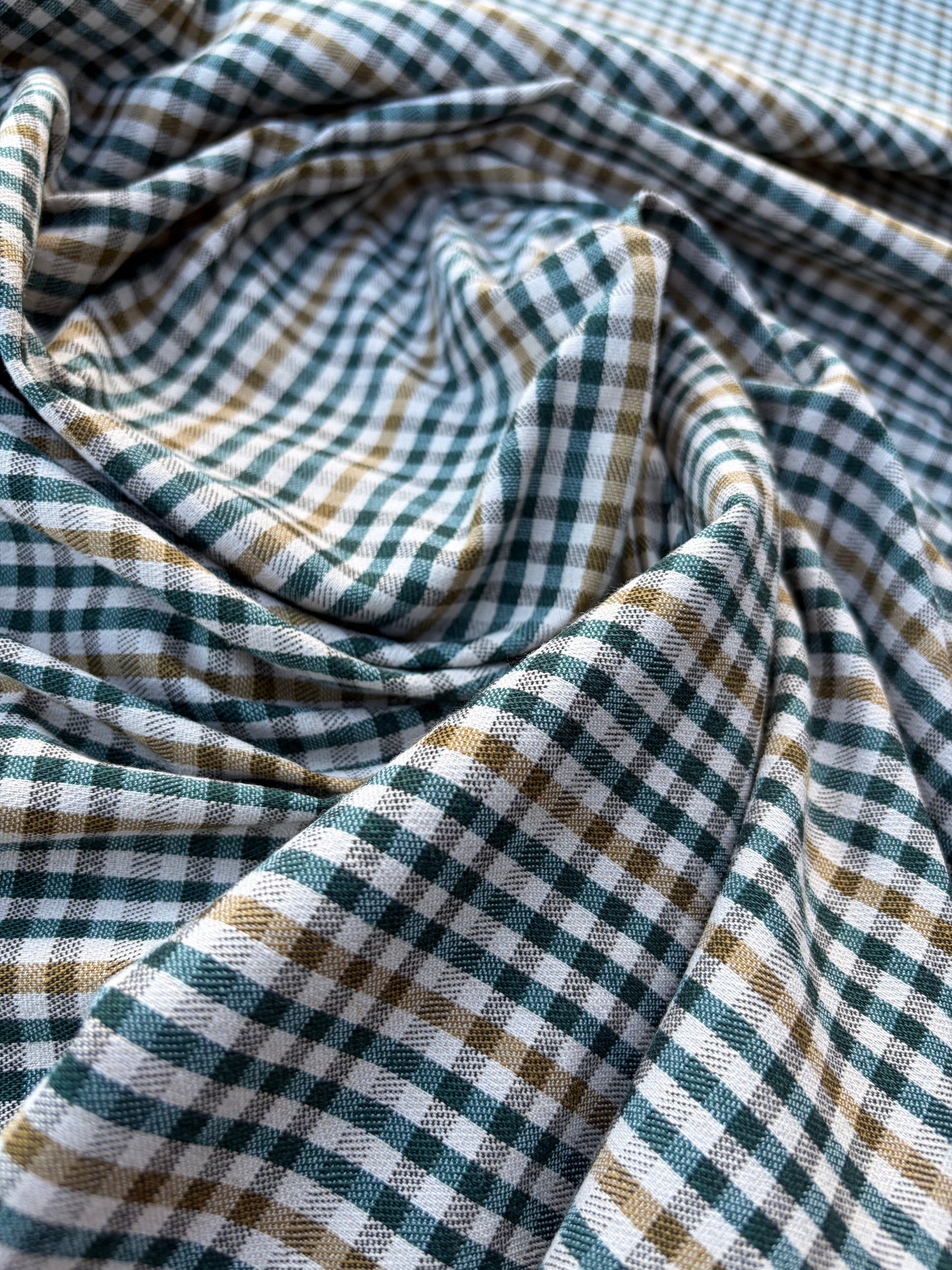 WOOL EDIT 010 checkered stretch fabric with wool