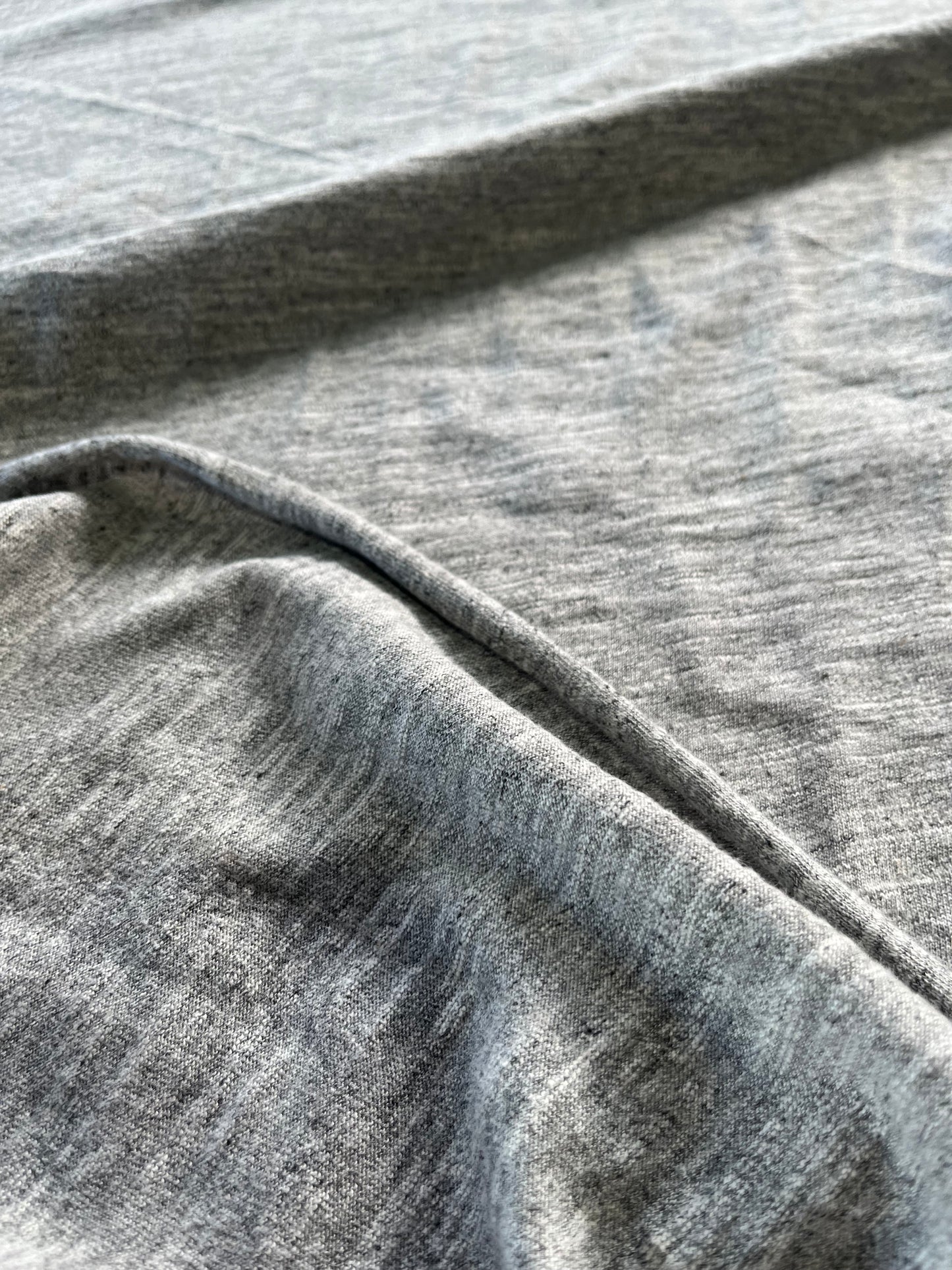 JERSEY SLUB grey mouliné extra wide!