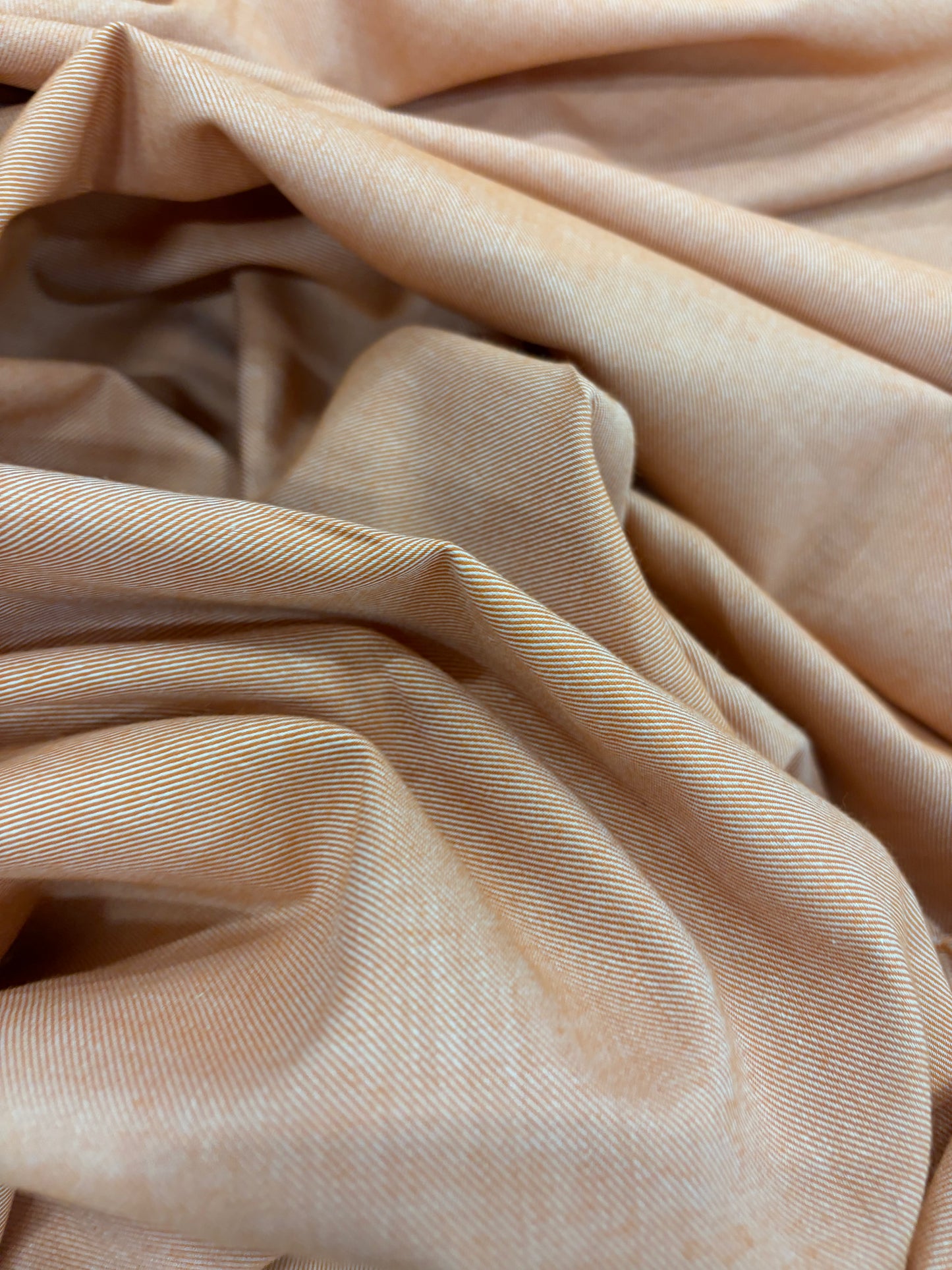 EMILE 008 orange cotton colourwoven shirting twill