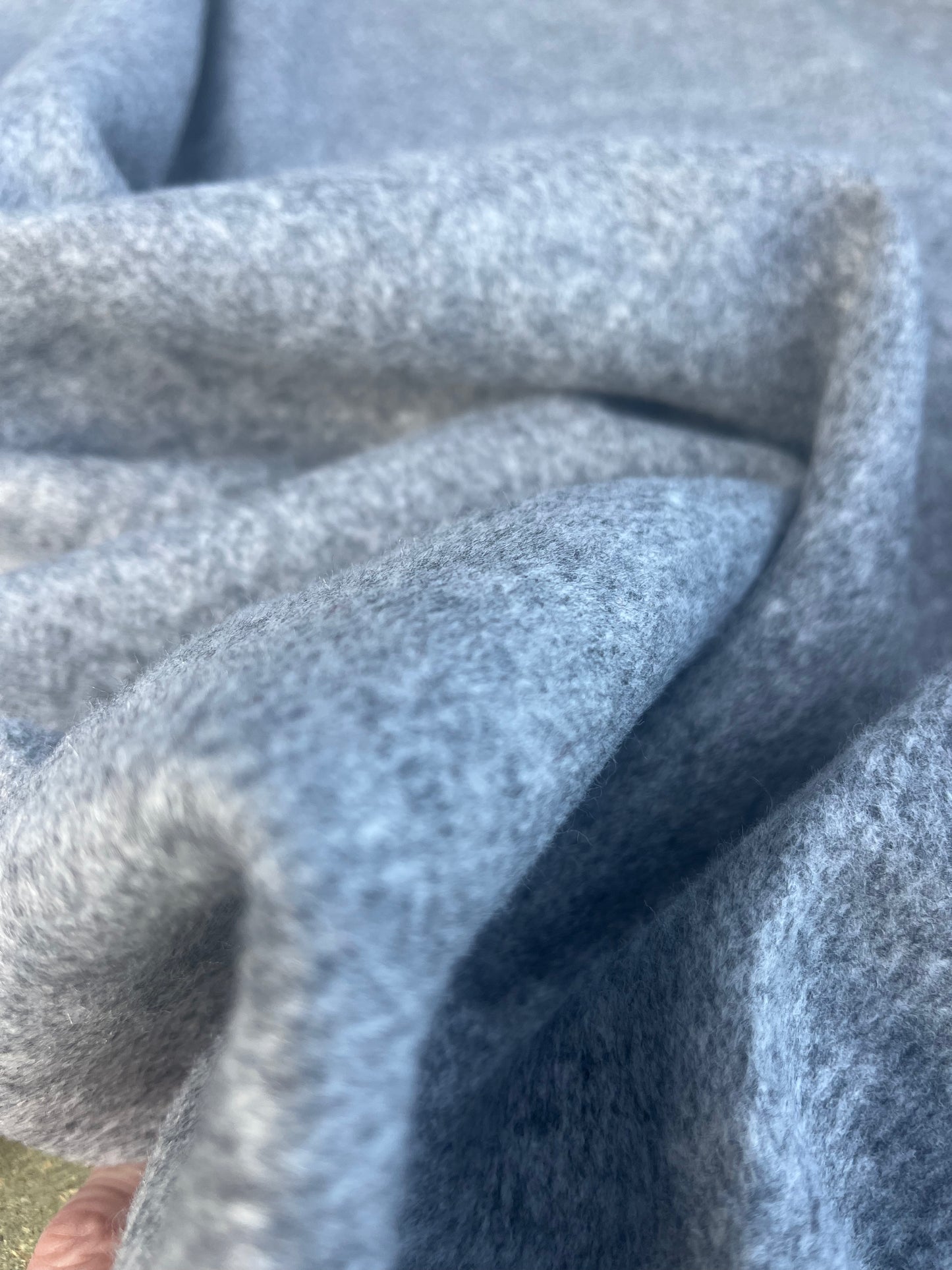 WINDSOR 002 heavy boiled wool grey mélange