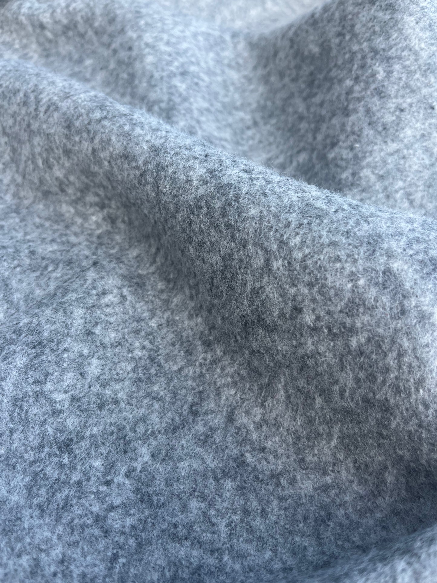 WINDSOR 002 heavy boiled wool grey mélange