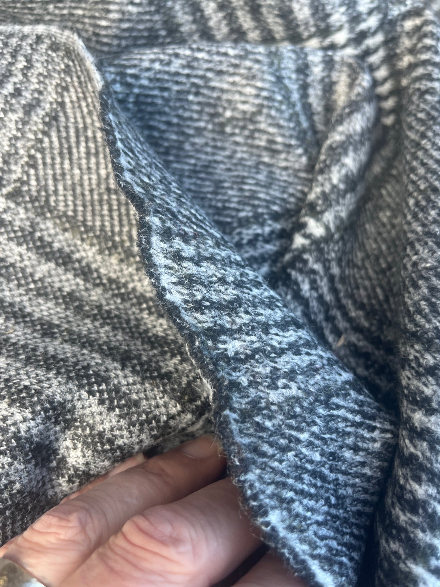 WINDSOR 004 boiled wool grey check
