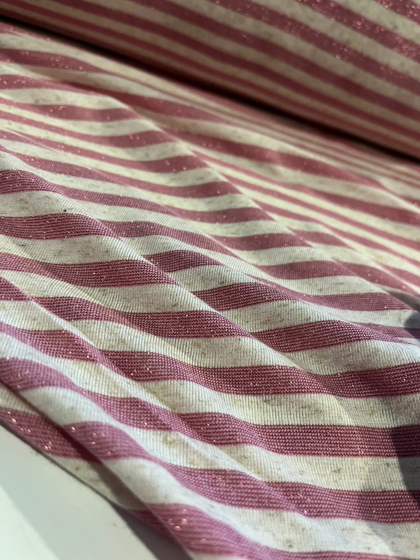 CLAUDY 016 viscose jersey stripes with lurex