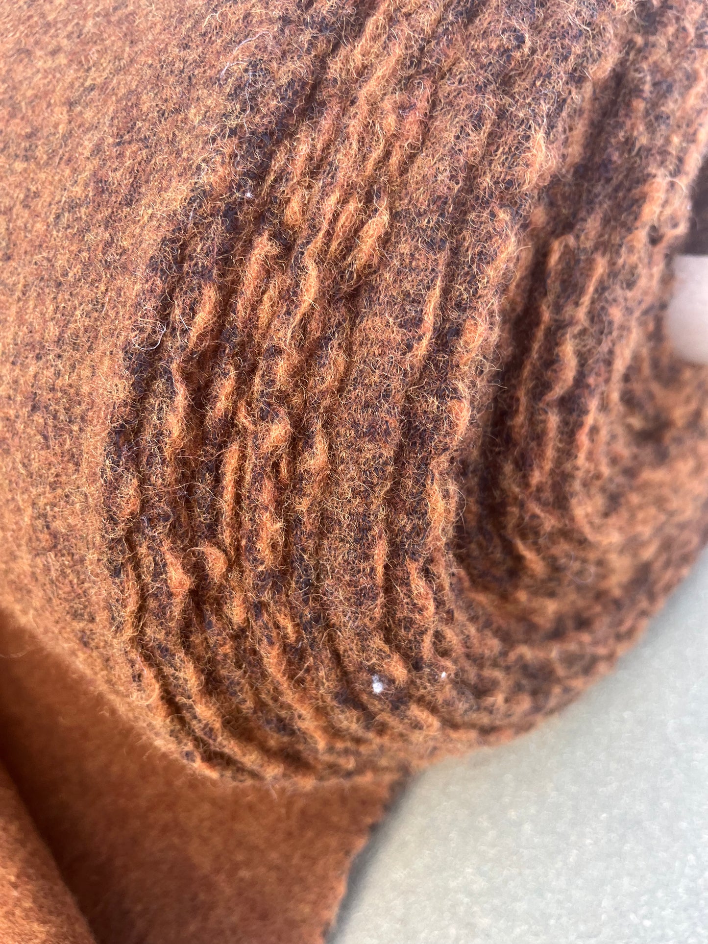 WINDSOR 007 heavy boiled wool cognac