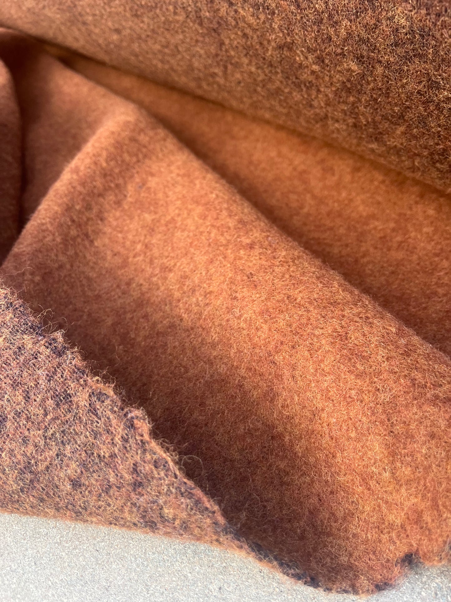 WINDSOR 007 heavy boiled wool cognac