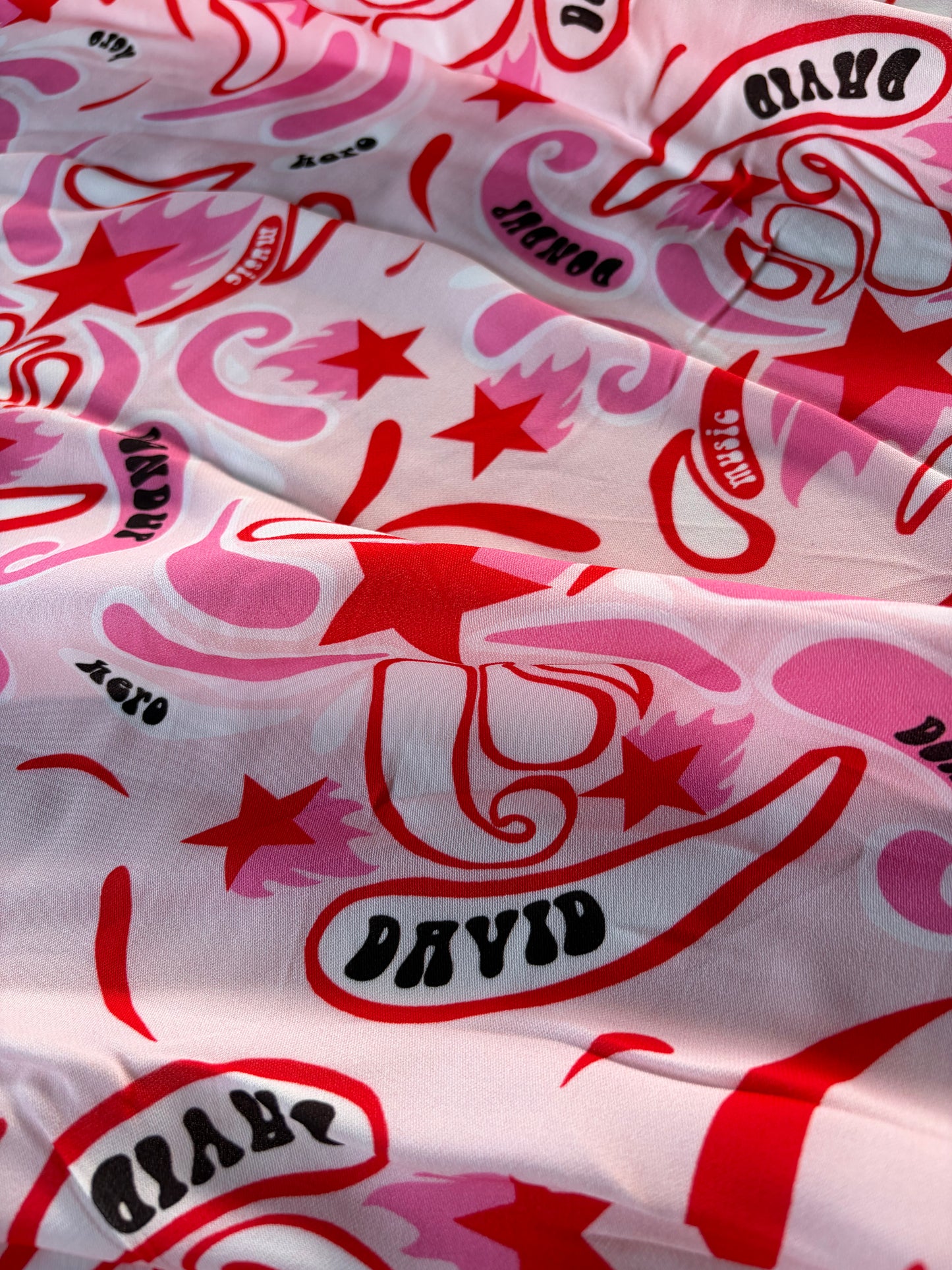 LC AL 024 crêpe Dondup print pink/red