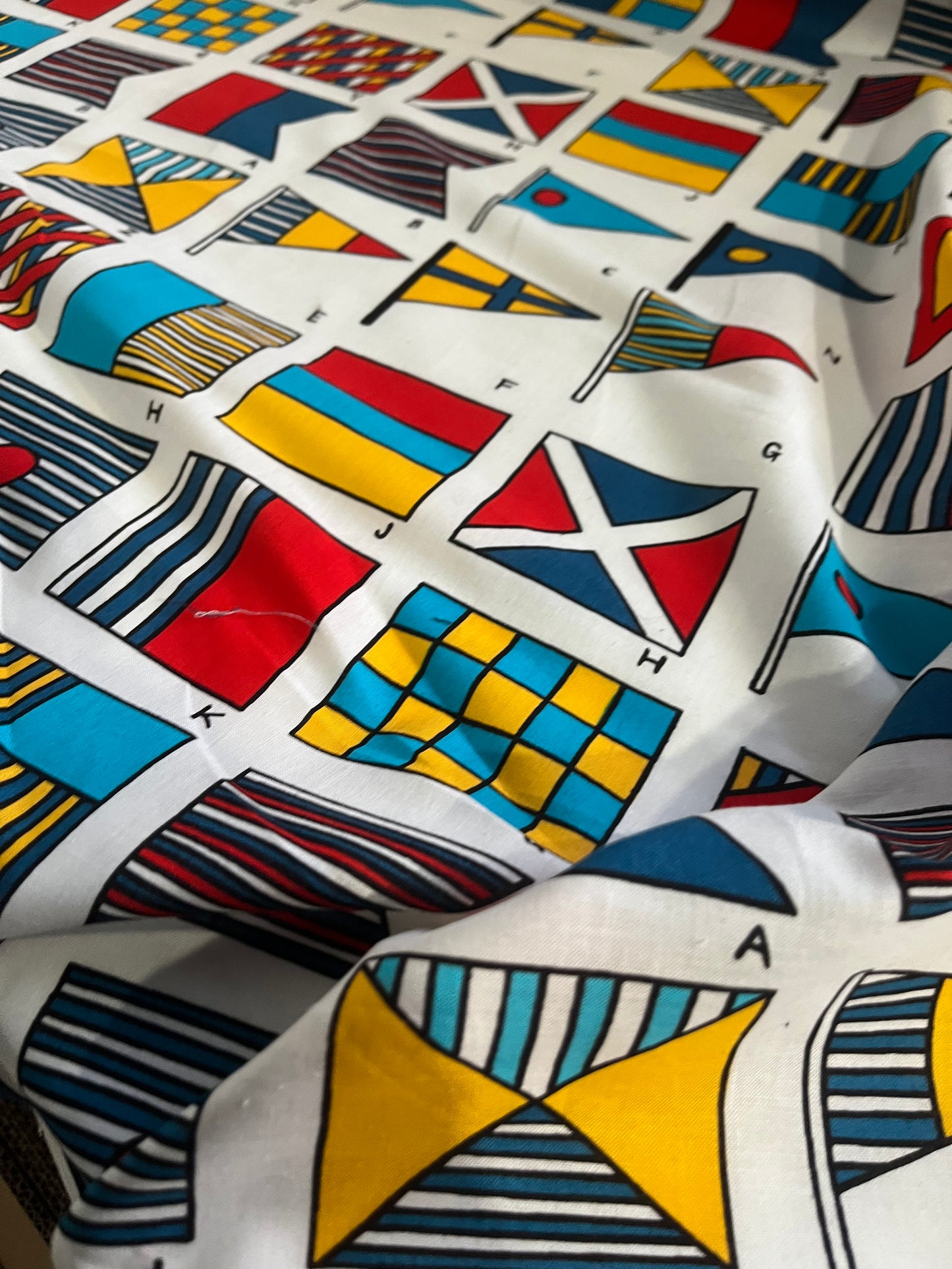 CLAUDY 022 cotton voile flag print