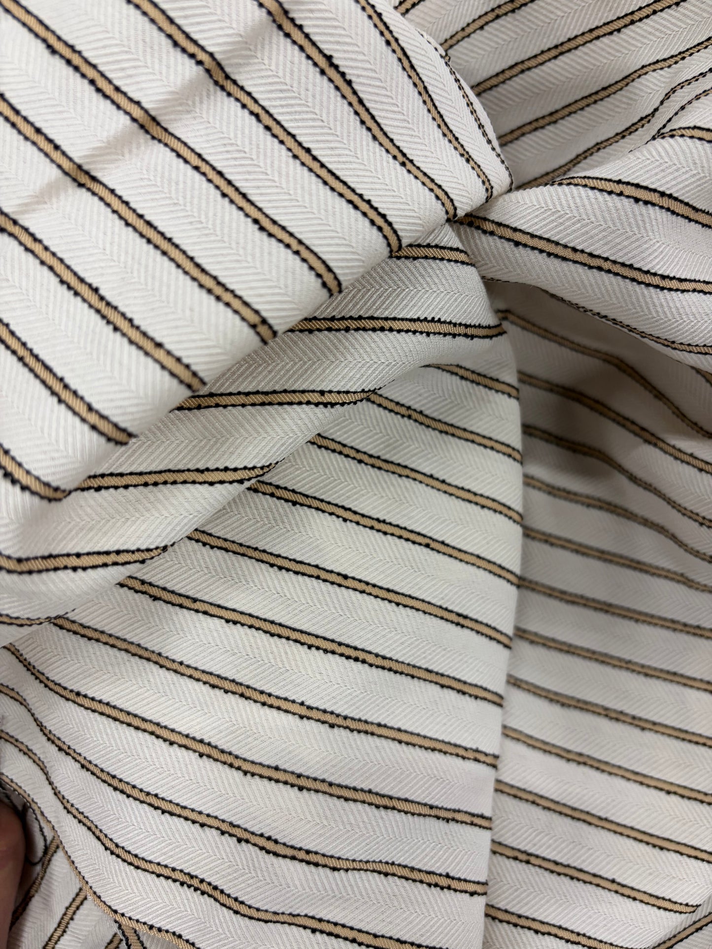 EMILE 029 viscose colourwoven horizontal striped shirting fabric