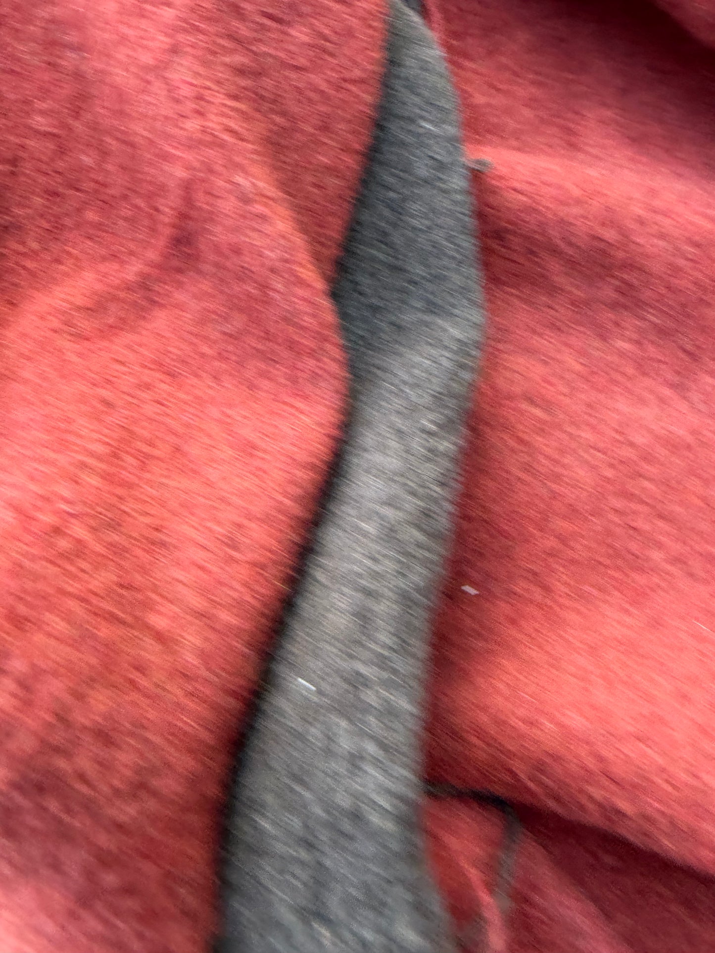 WOOL EDIT 038 brique/grey double face boiled wool