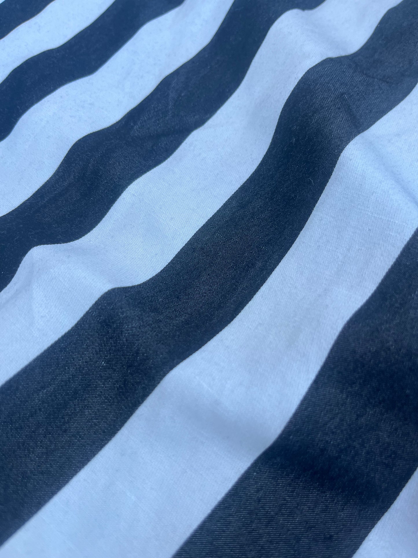 JUSTIN 002 viscose /linen black/white stripes