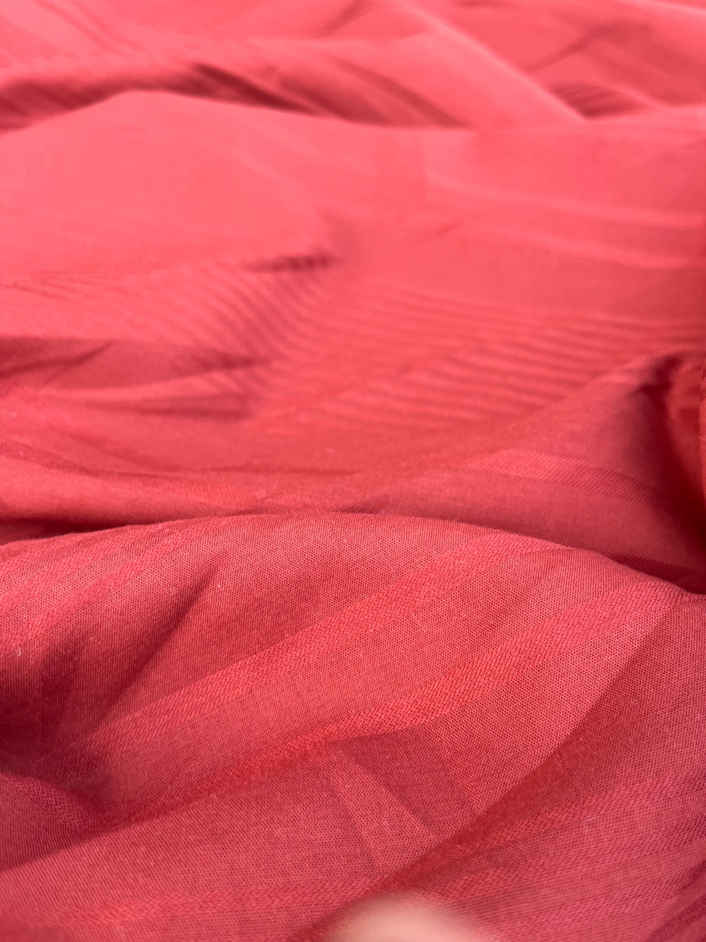JUSTIN 006 cotton voile stripes brique