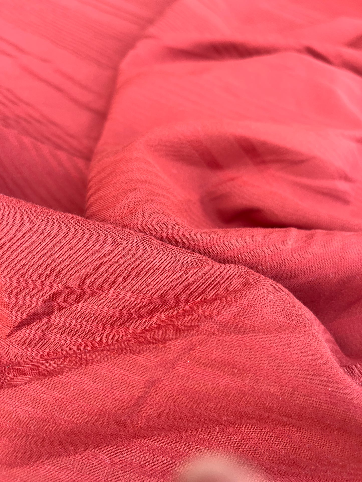 JUSTIN 006 cotton voile stripes brique
