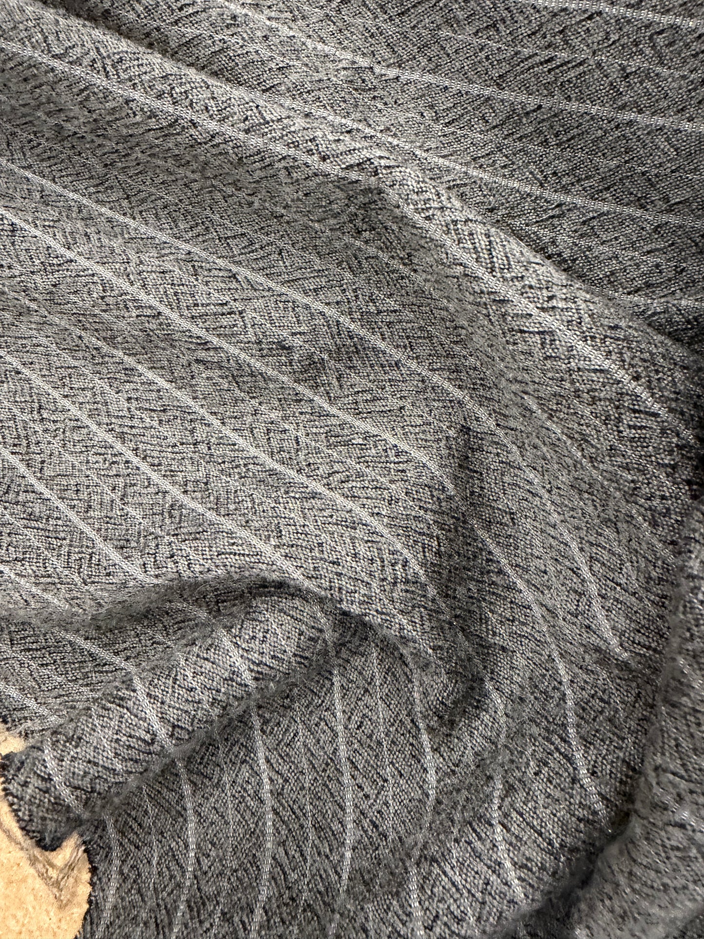 TASHA 004 striped carded wool tweed