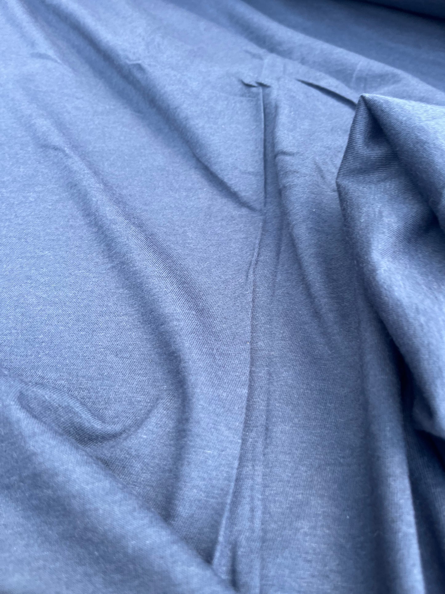 JUSTIN 014 cotton wool jersey washed indigo