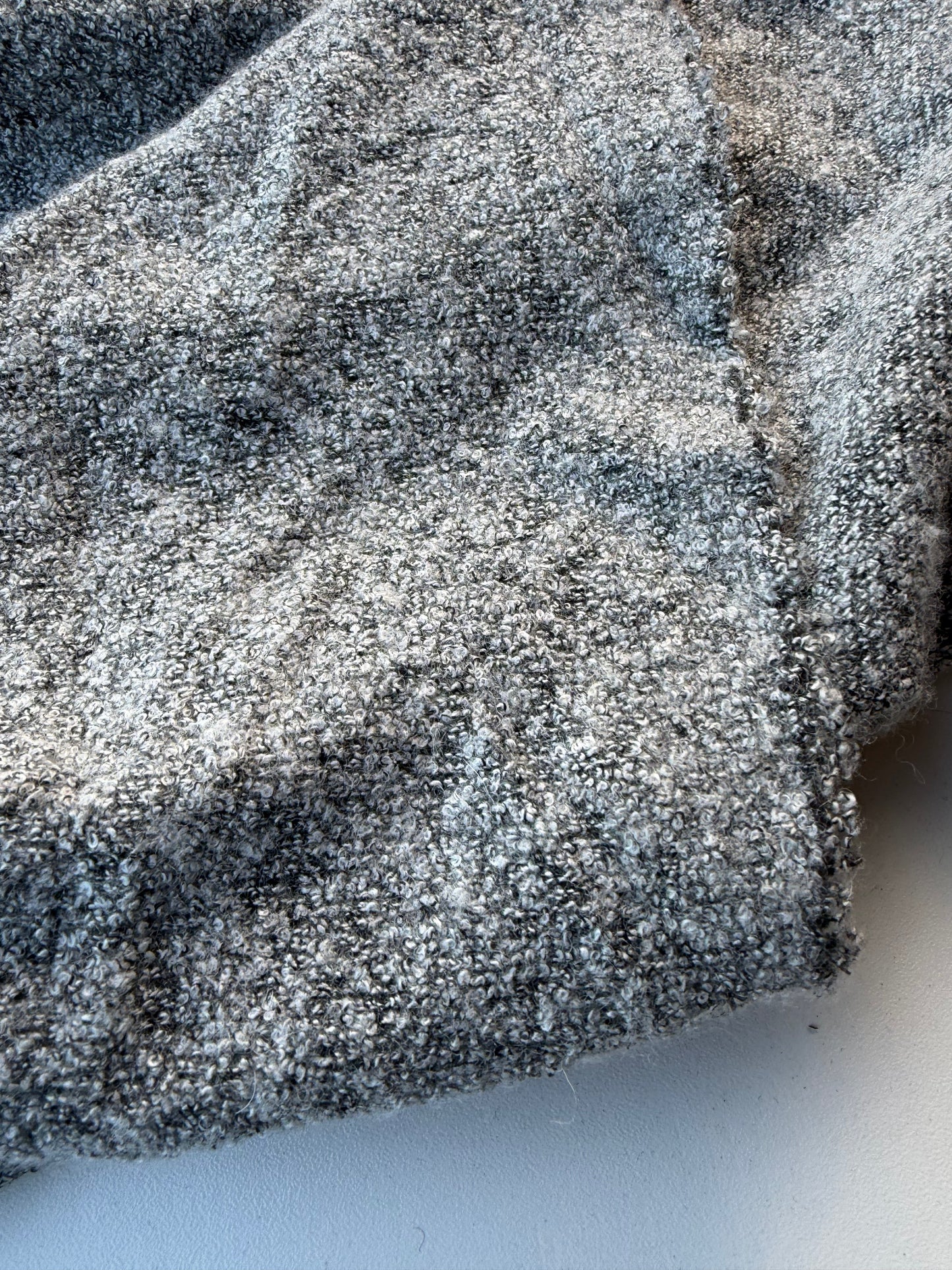 BURNS 002 grey mélange heavy wool jersey