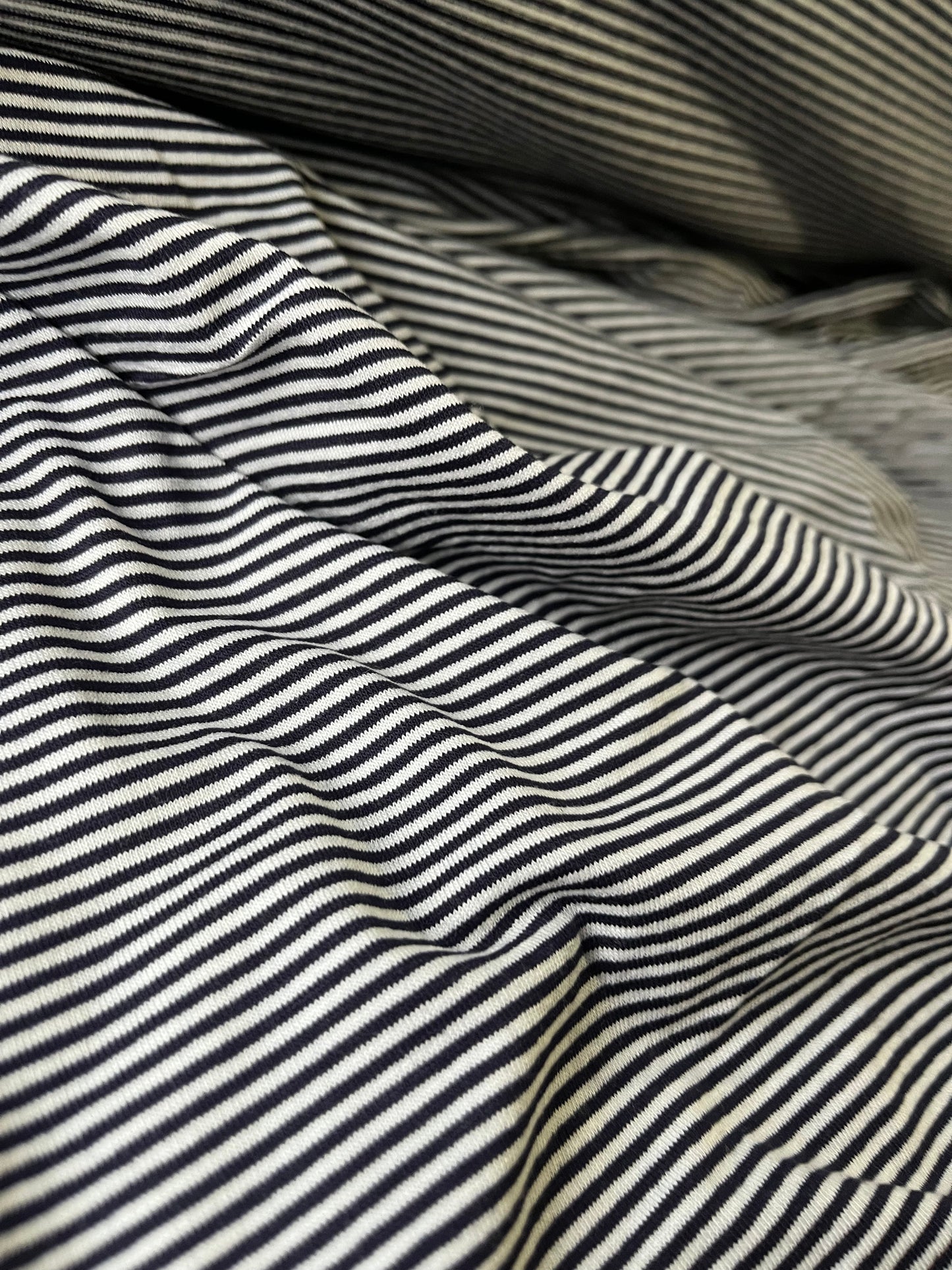 BLUE ZONE 015 cotton jersey pinstripes