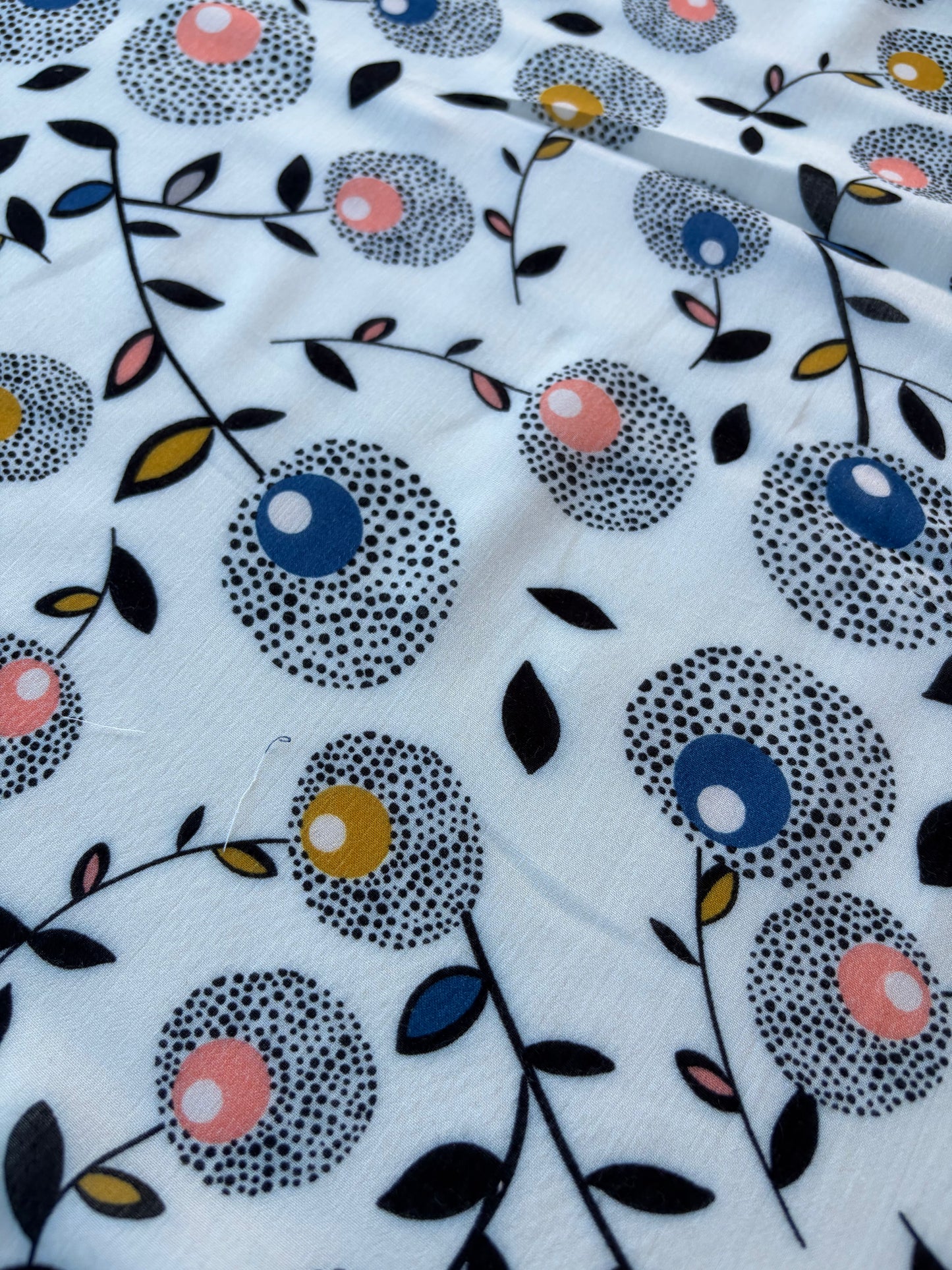 BURNS 008 floral print cotton voile