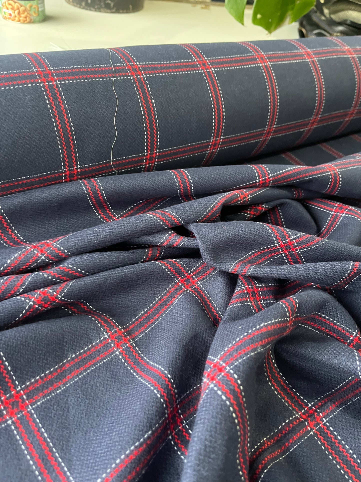 BLUE ZONE 020 heavy cotton check