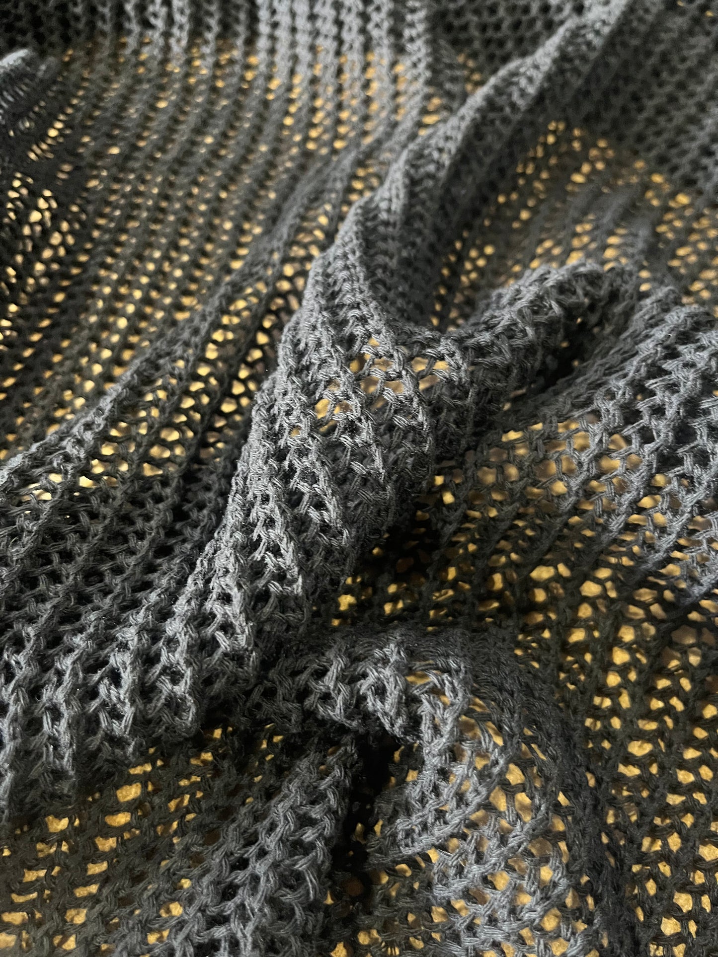 Cesare 001 cotton crochet black