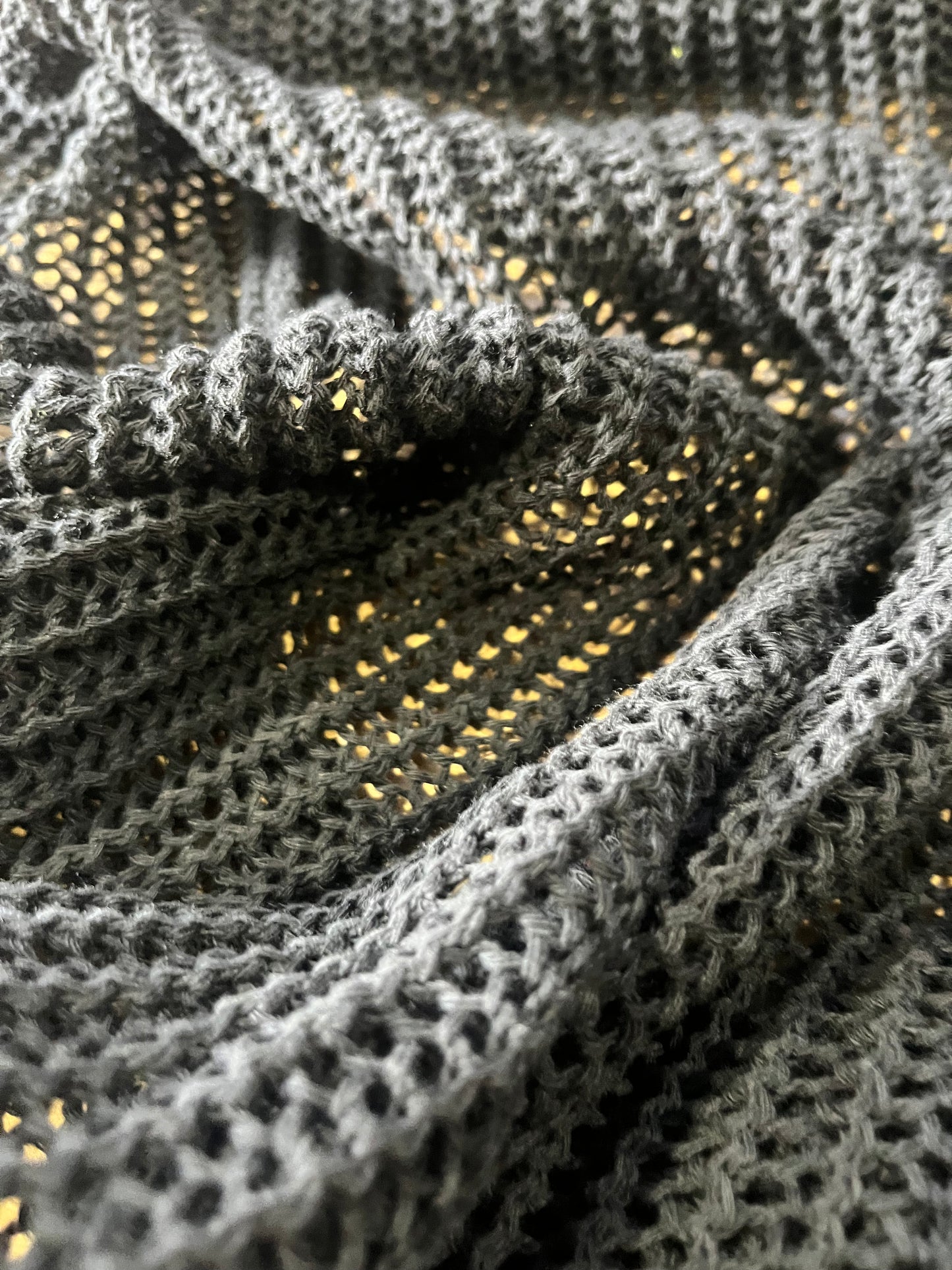 Cesare 001 cotton crochet black