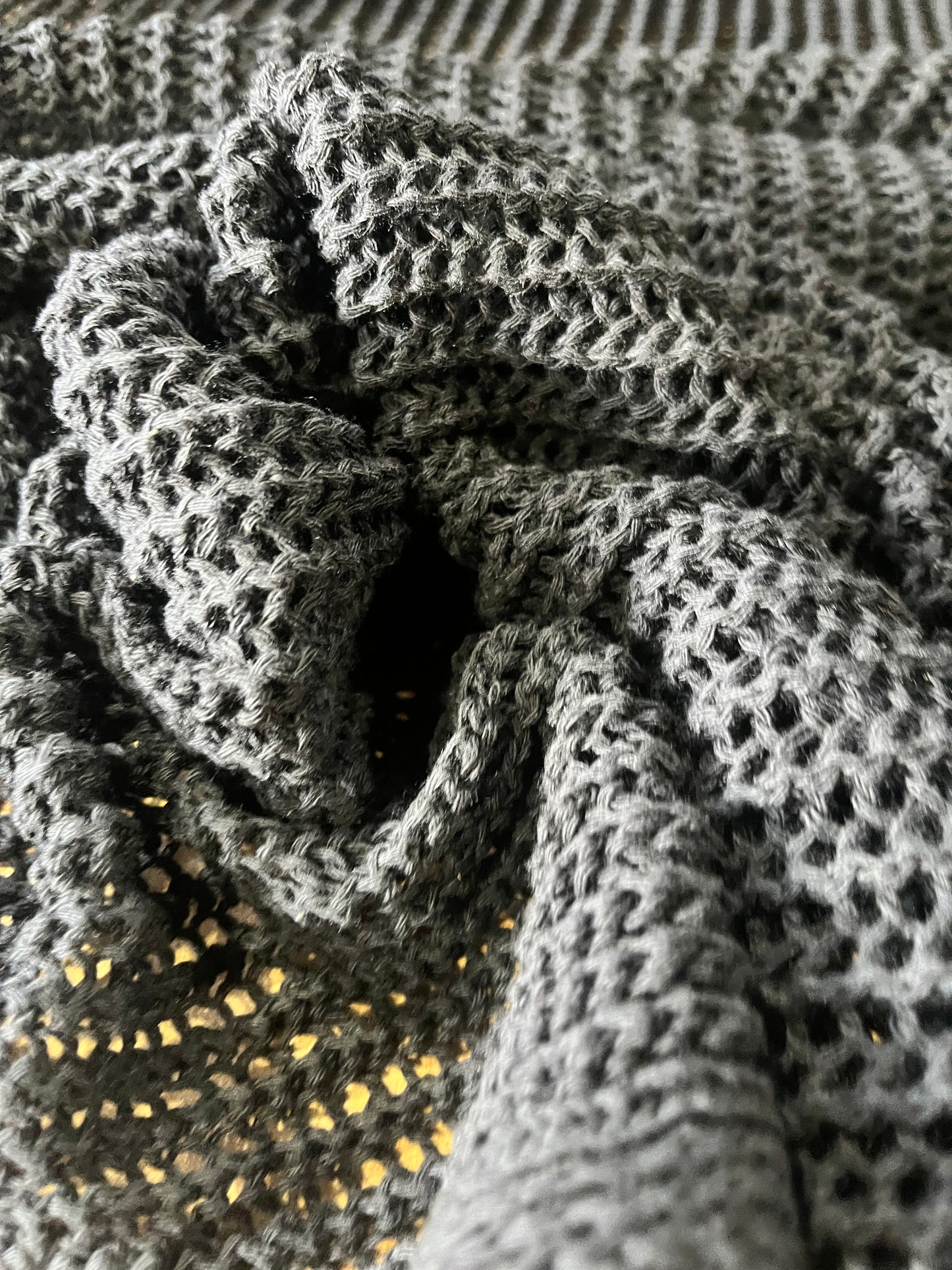 Cesare 001 cotton crochet black