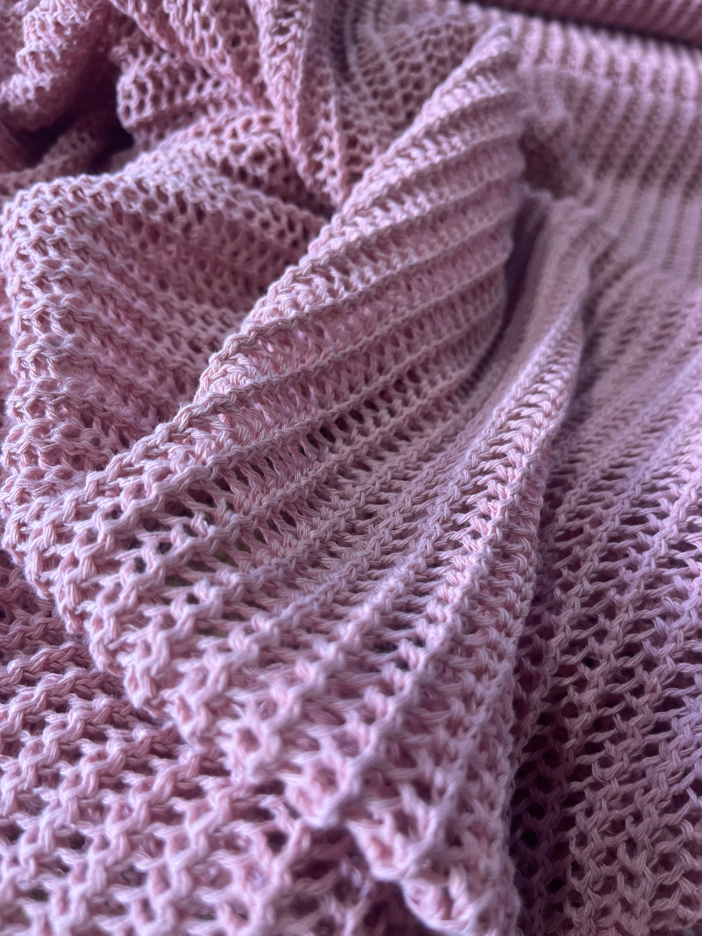 Cesare 002 cotton crochet old pink