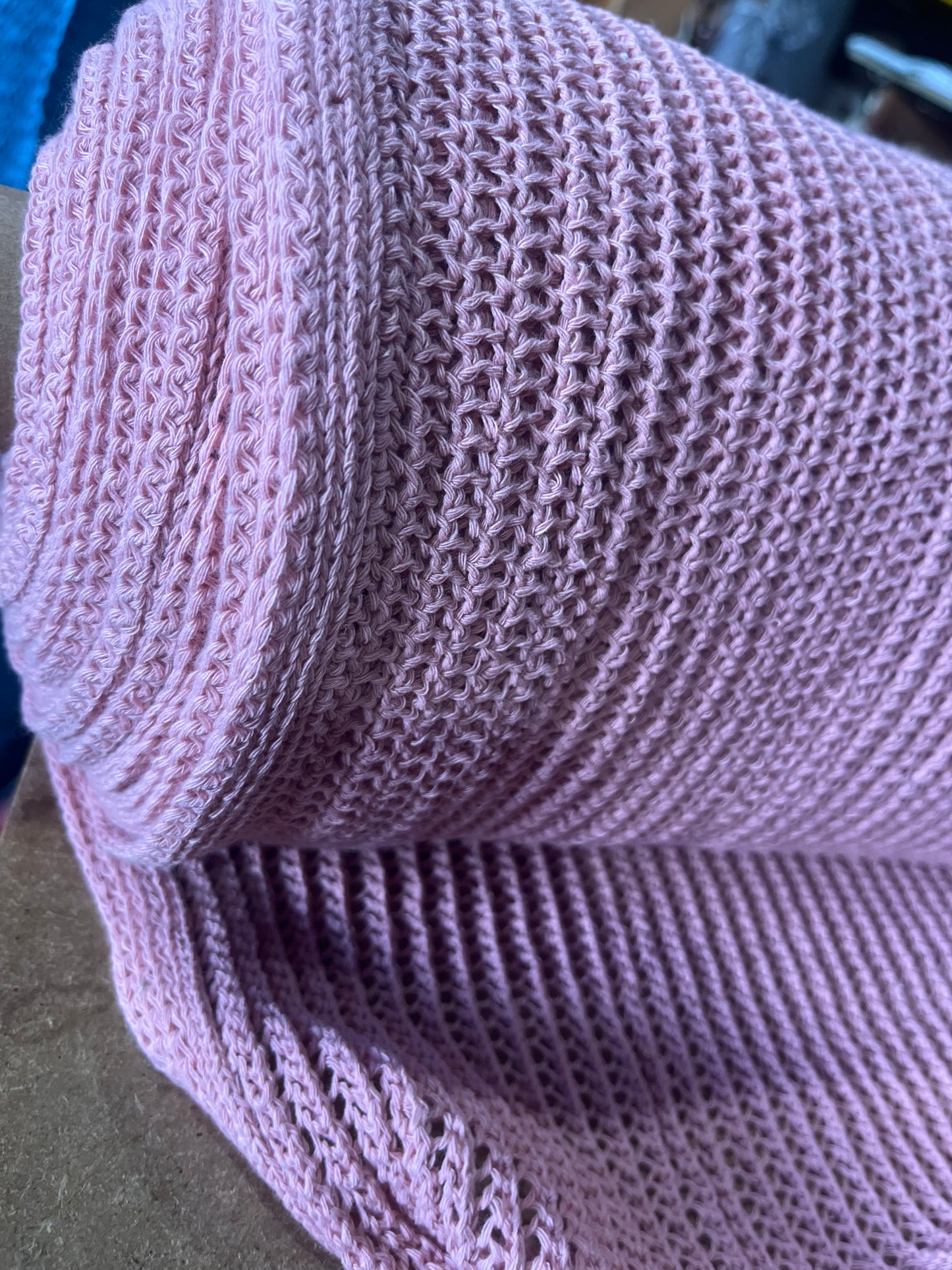 Cesare 002 cotton crochet old pink