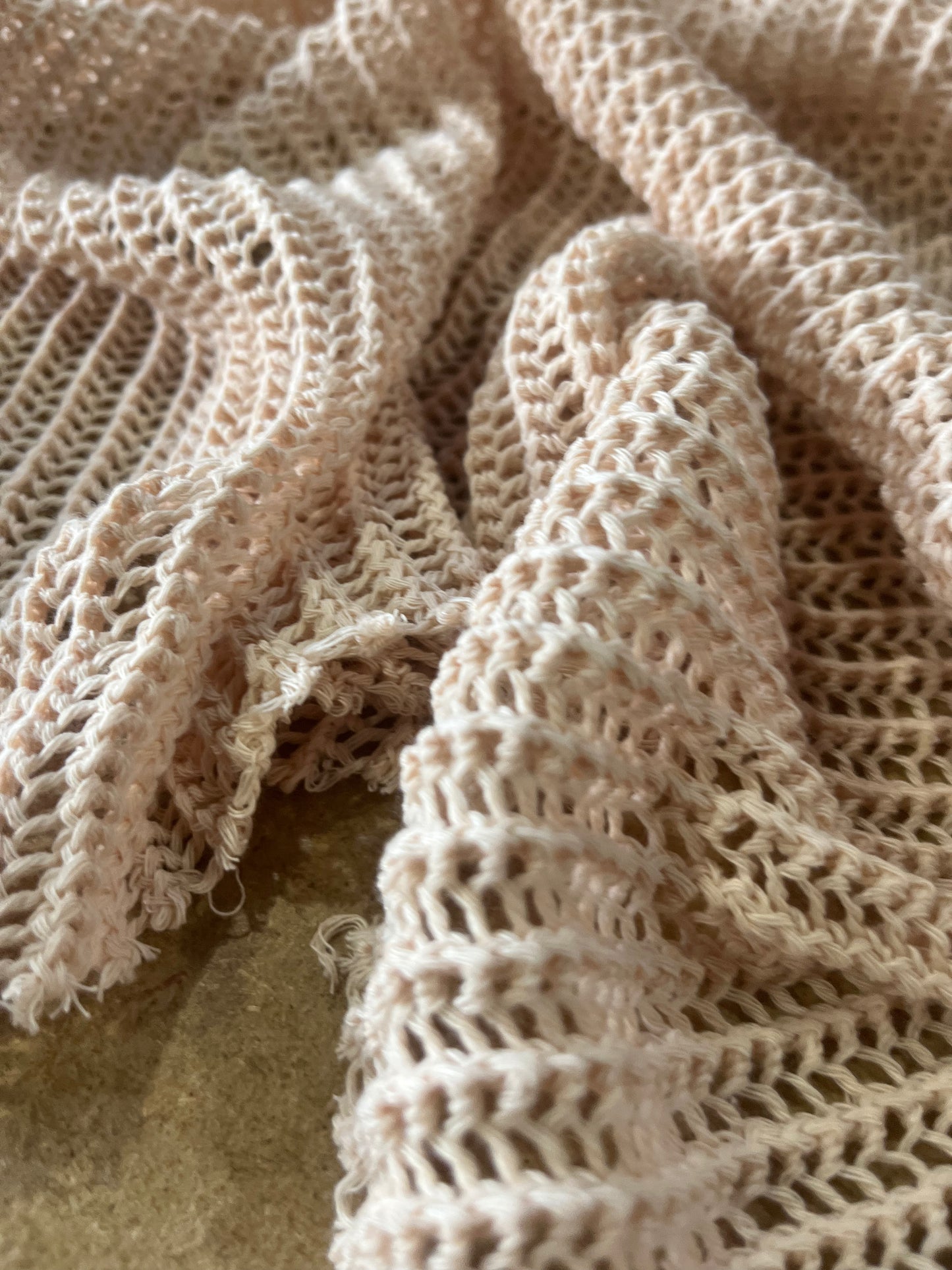 Cesare 003 cotton crochet sand