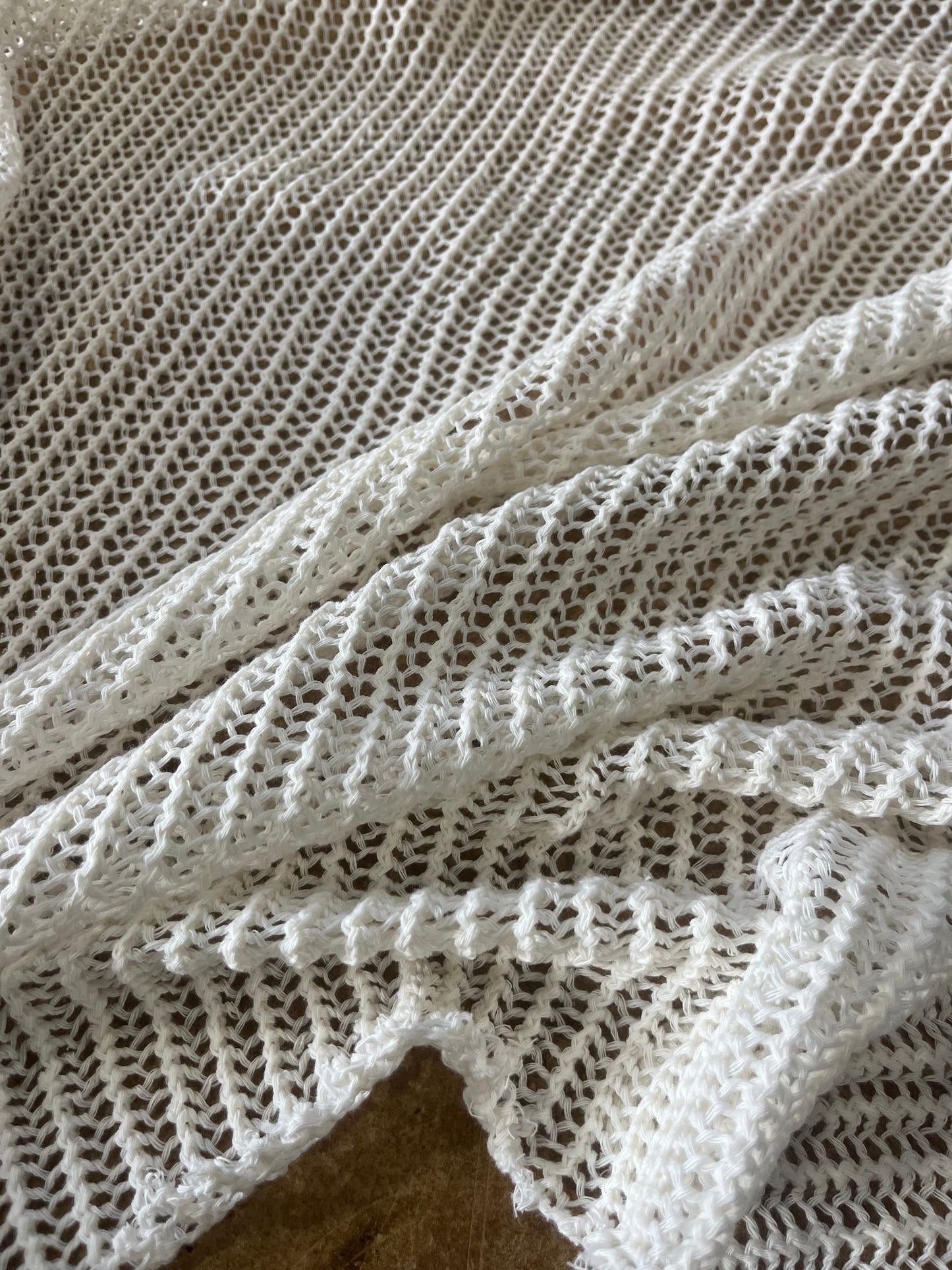 Cesare 004 cotton crochet white