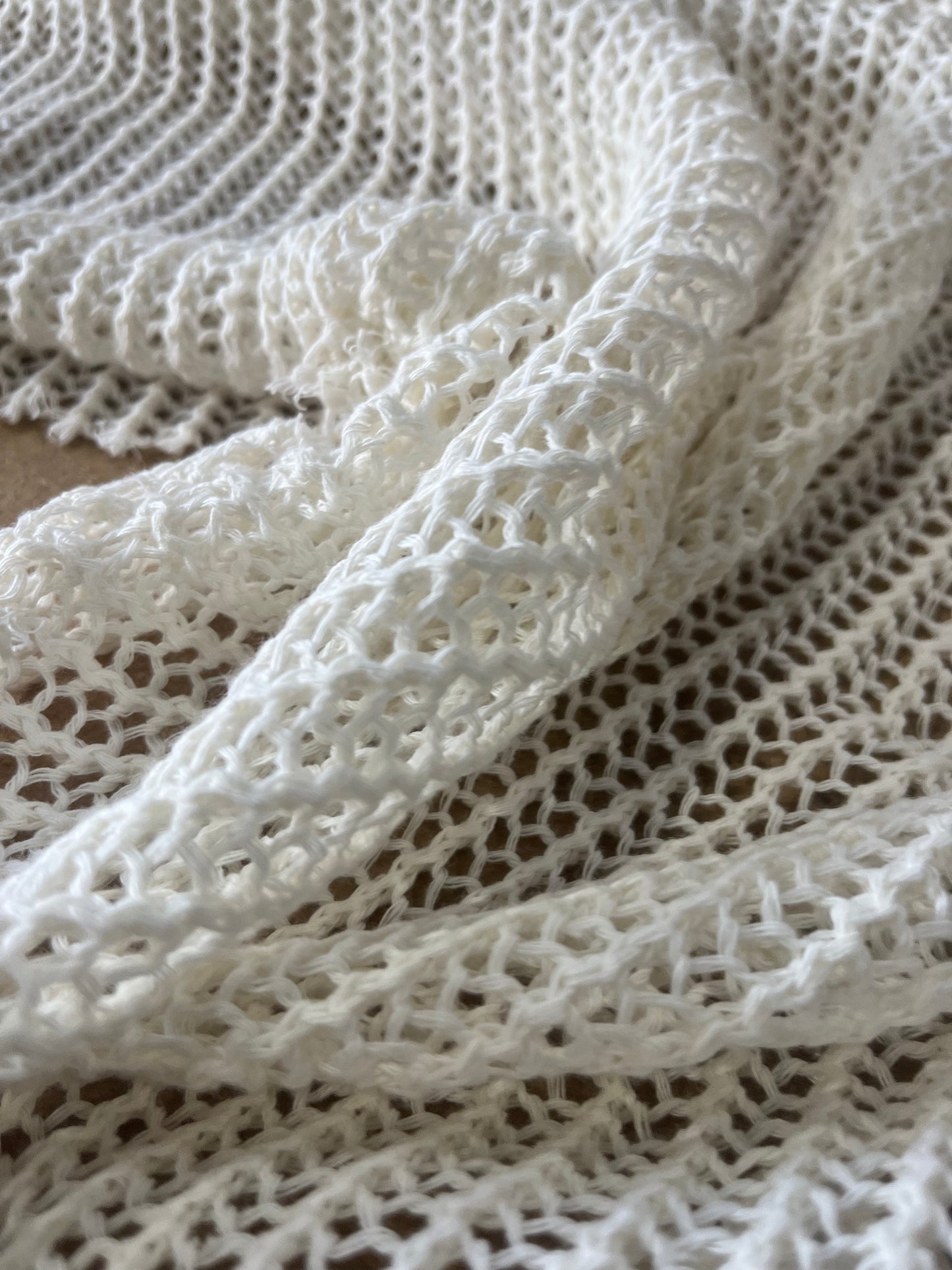 Cesare 004 cotton crochet white